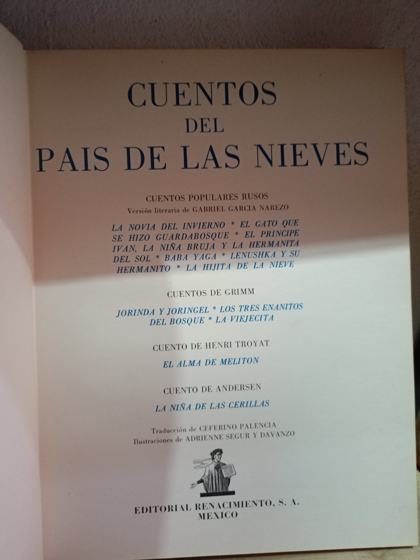 CUENTOS DEL PAIS DE LAS NIEVES USADO INFANTIL LITERARIO 305