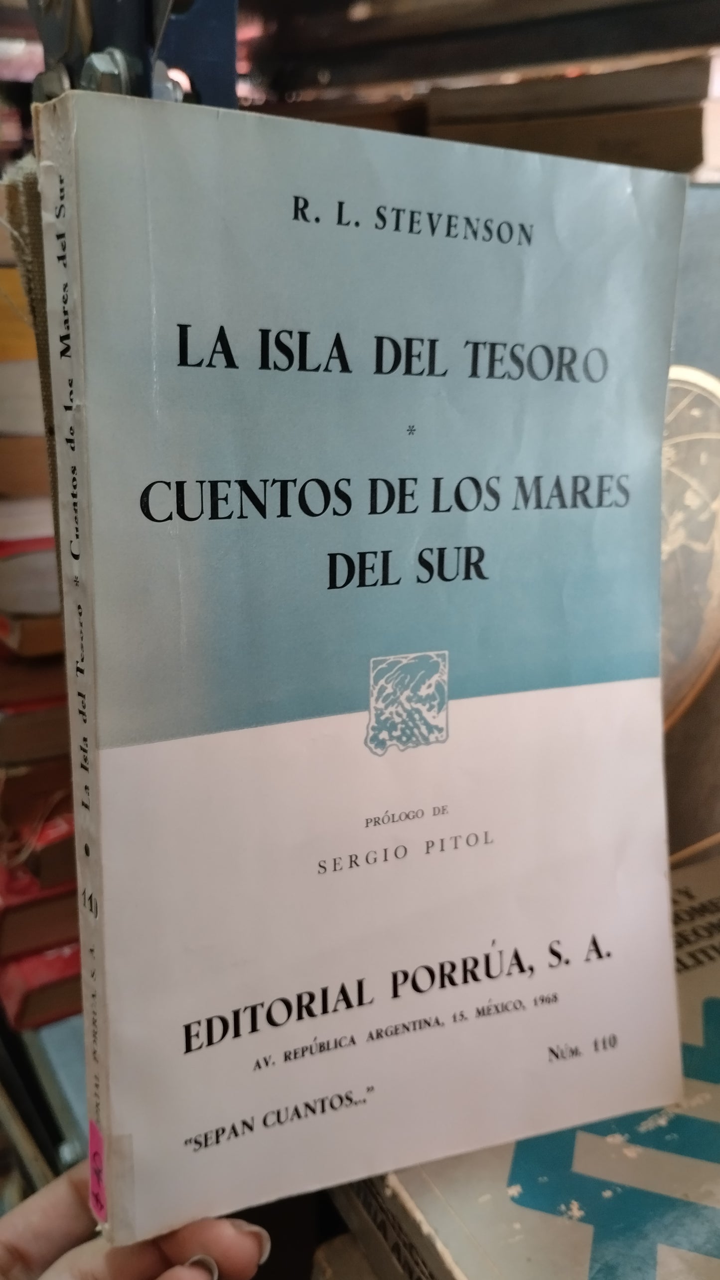 LA ISLA DEL TESORO Y CUENTOS DE LOS MARES DEL SUR POR R L STEVERSON LIBRO USADO NOVELAS ALDAMA