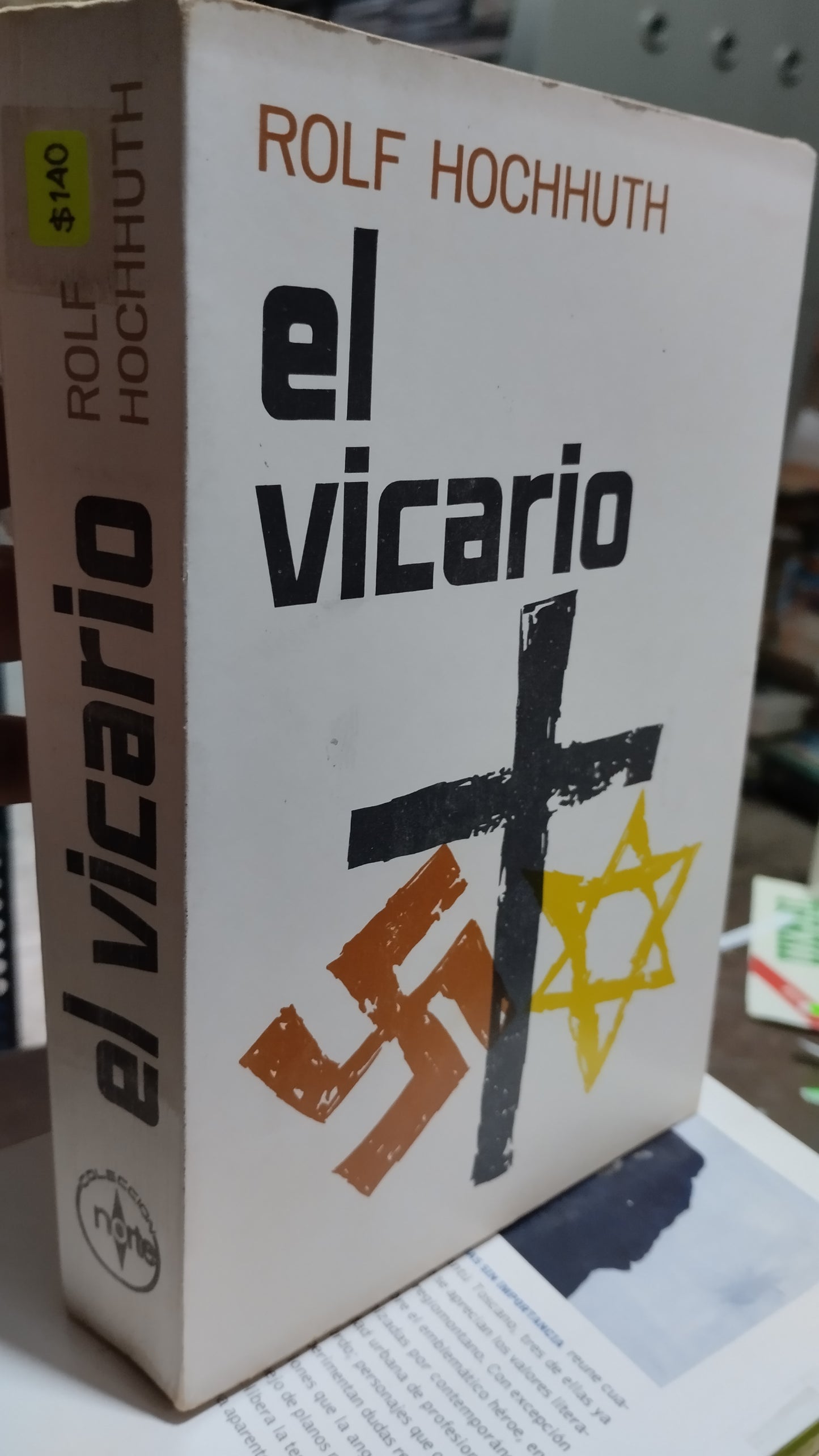 EL VICARIO POR ROLF HOCHHUTH LIBRO USADO NOVELAS ALDAMA