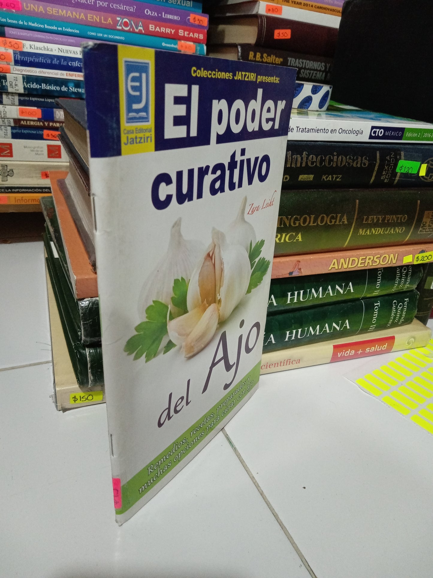 EL PODER CURATIVO DEL AJO POR ZARA LEIHT USADO MEDICINA JUÁREZ