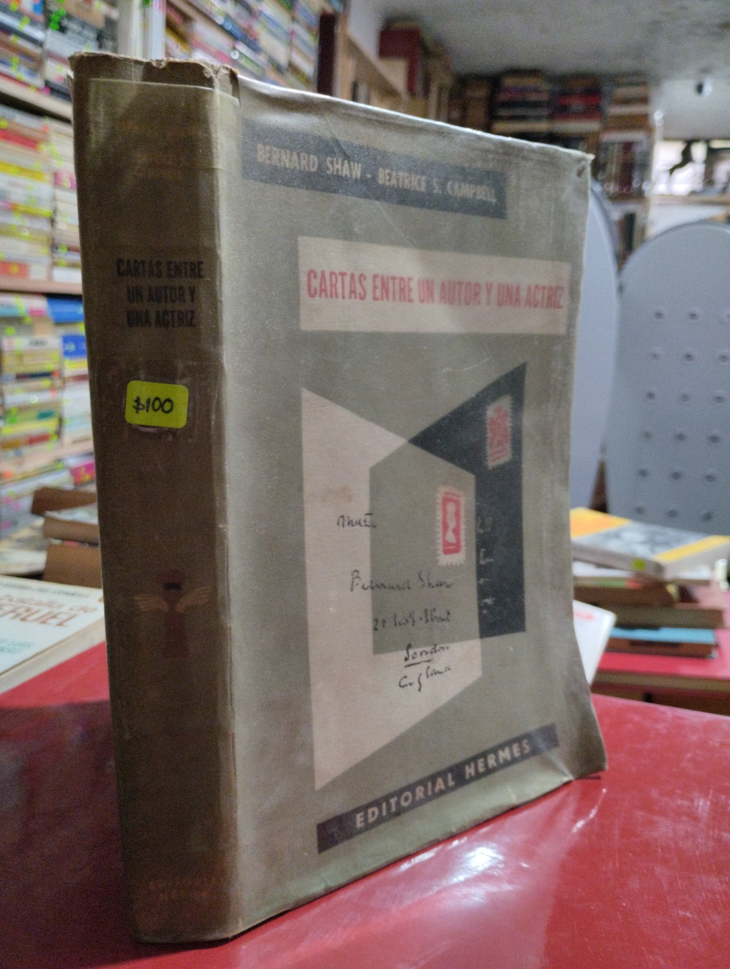 CARTAS ENTRE UN AUTOR Y UNA ACTRIZ POR BERNARD SHAW USADO NOVELA ALDAMA