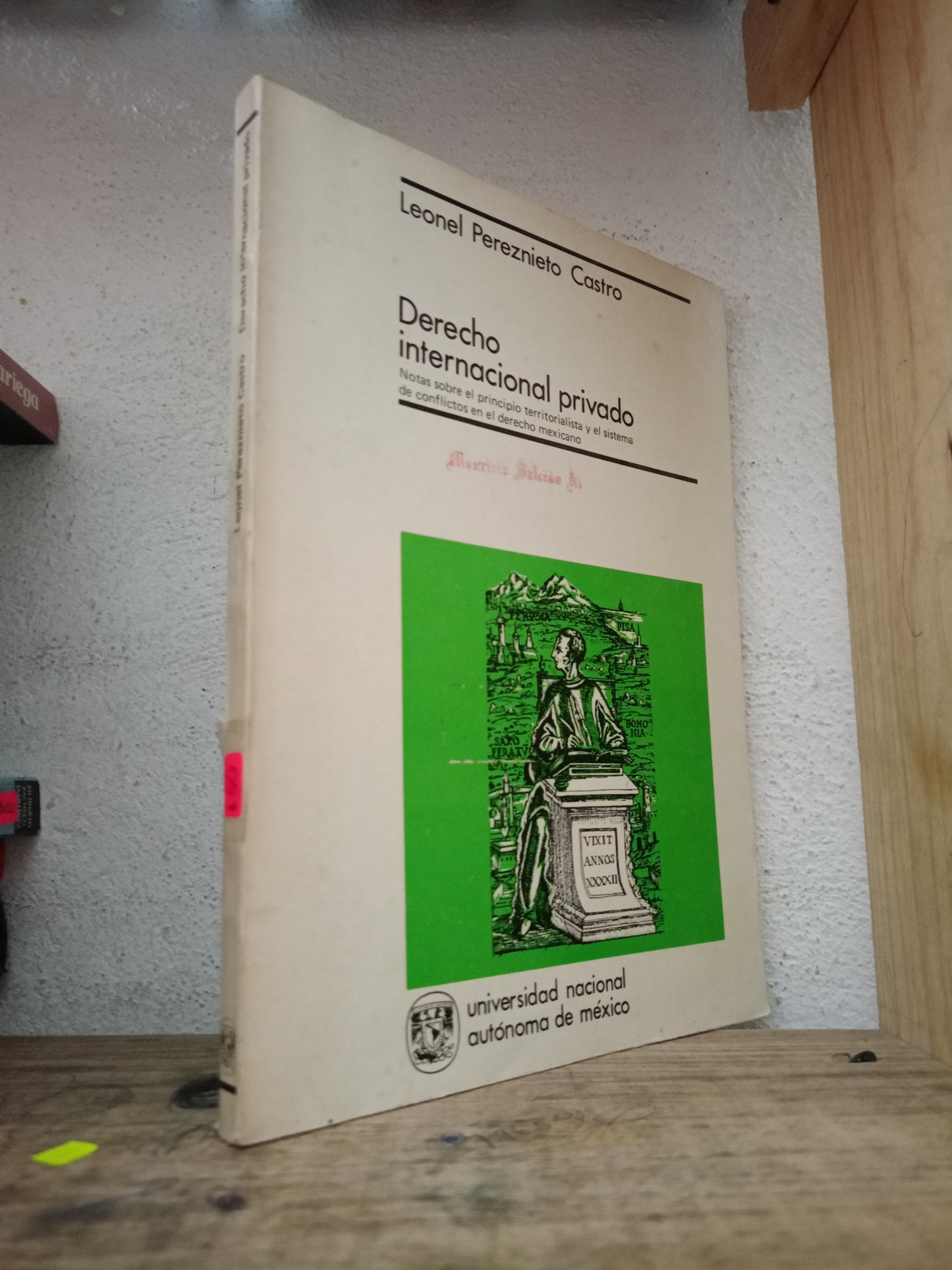 DERECHO INTERNACIONAL PRIVADO POR LEONEL PEREZNIETO CASTRO USADO DERECHO LITERARIO 305
