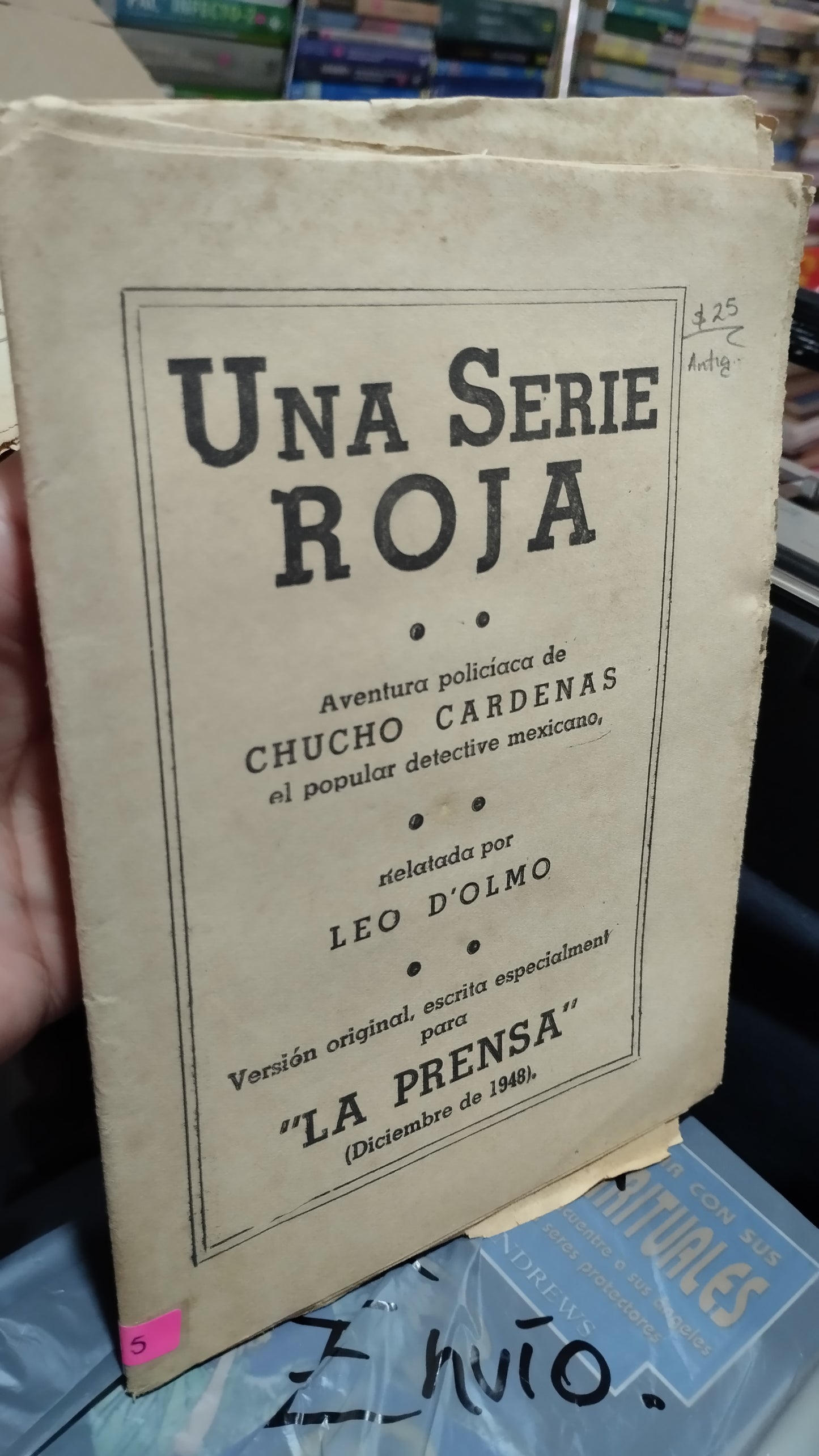 UNA SERIE ROJA POR LEO D OLMO LIBRO USADO ANTIGUO ALDAMA