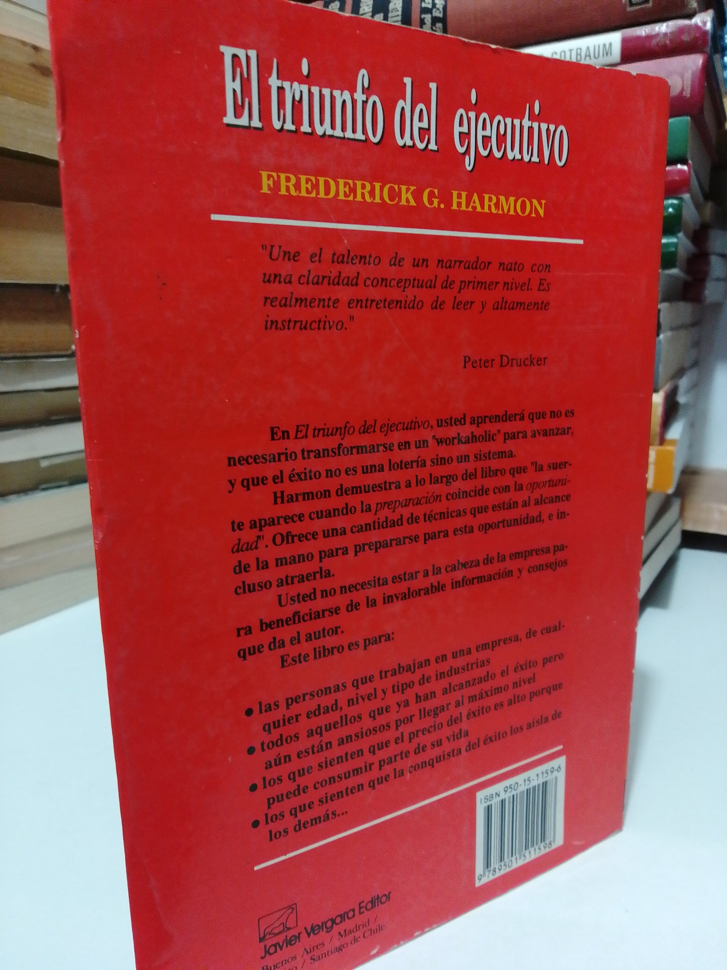 EL TRIUNFO DEL EJECUTIVO POR FREDERICK G.HARMON USADO SUP. PERSONAL JUÁREZ