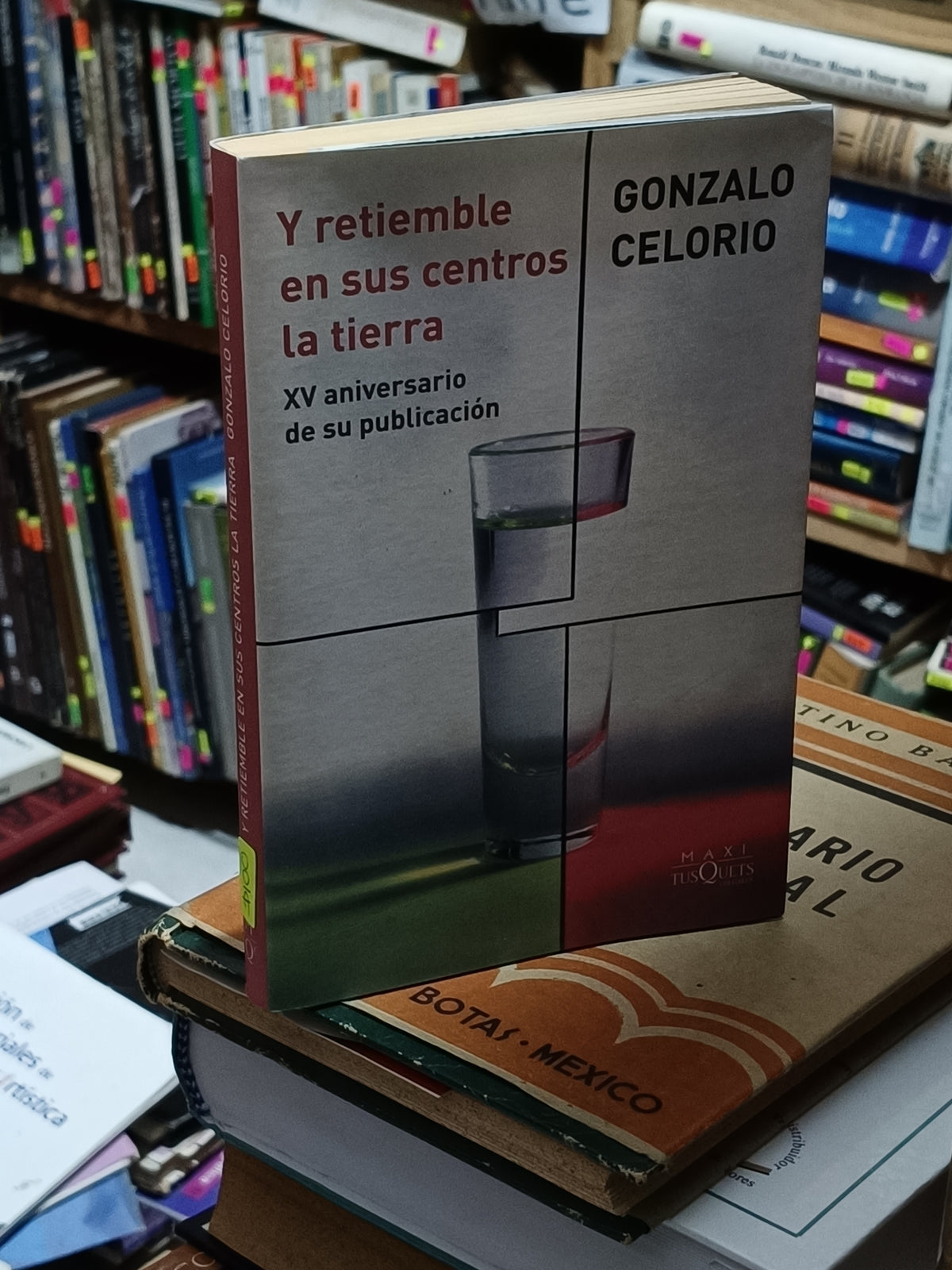 Y RETIEMBLE EN SUS CENTROS LA TIERRA XV ANIVERSARIO DE SU PUBLICACION GONZALO CELORIO USADO NOVELA LITERARIO 305
