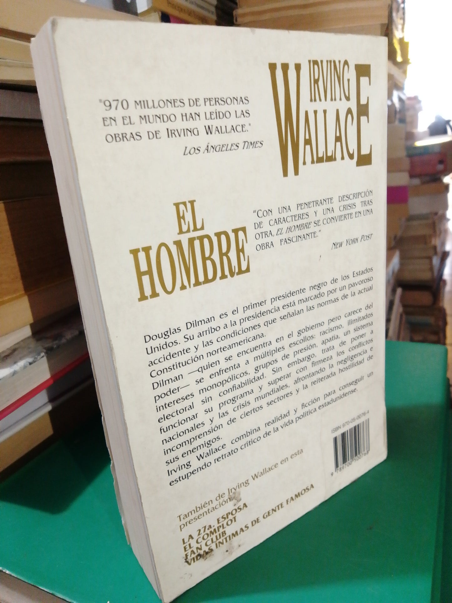 EL HOMBRE POR IRVING WALLACE USADO NOVELA JUAREZ
