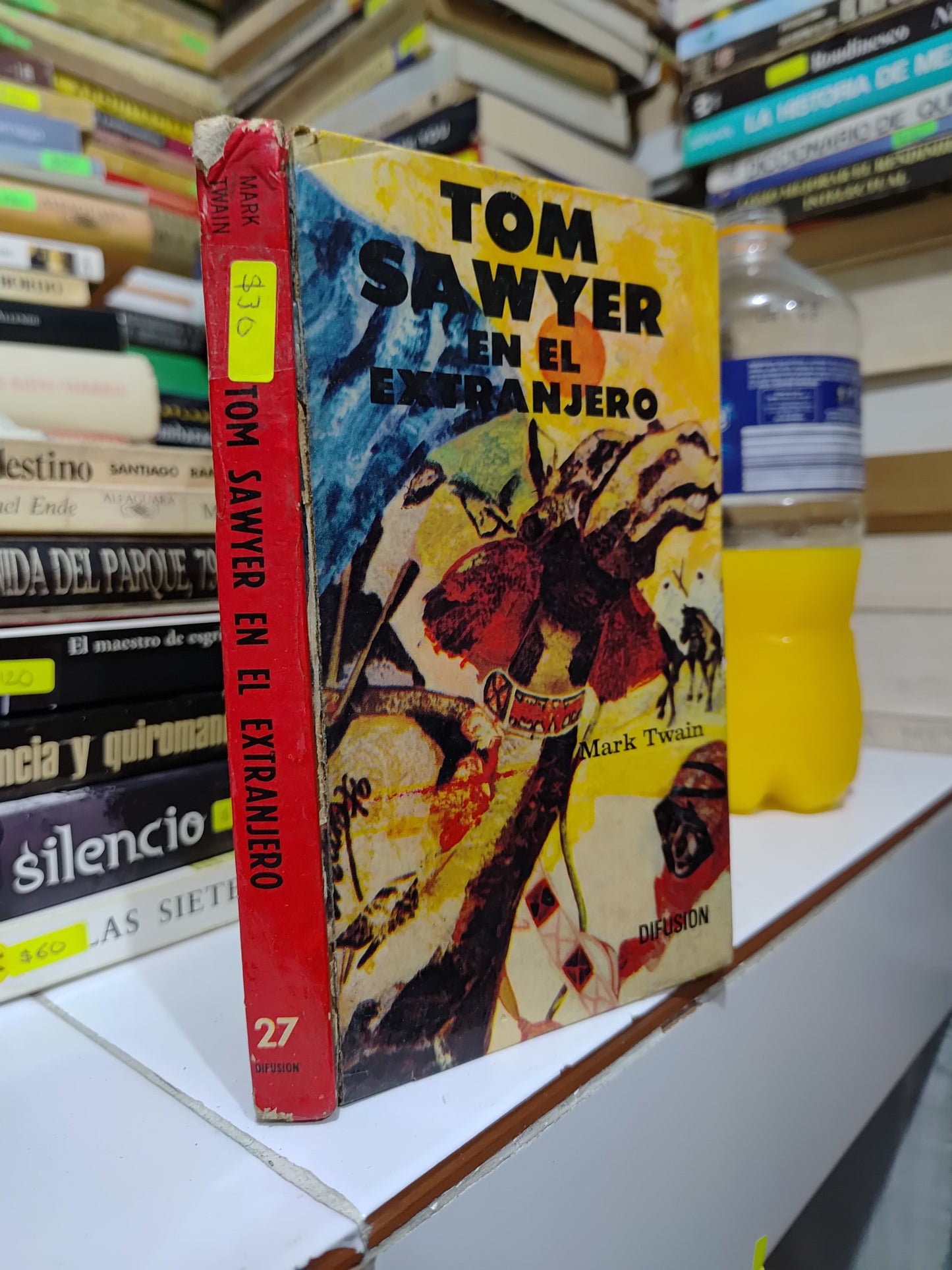 TOM SAWYER EN EL EXTRANJERO POR MARK TWAIN USADO NOVELAS JUAREZ