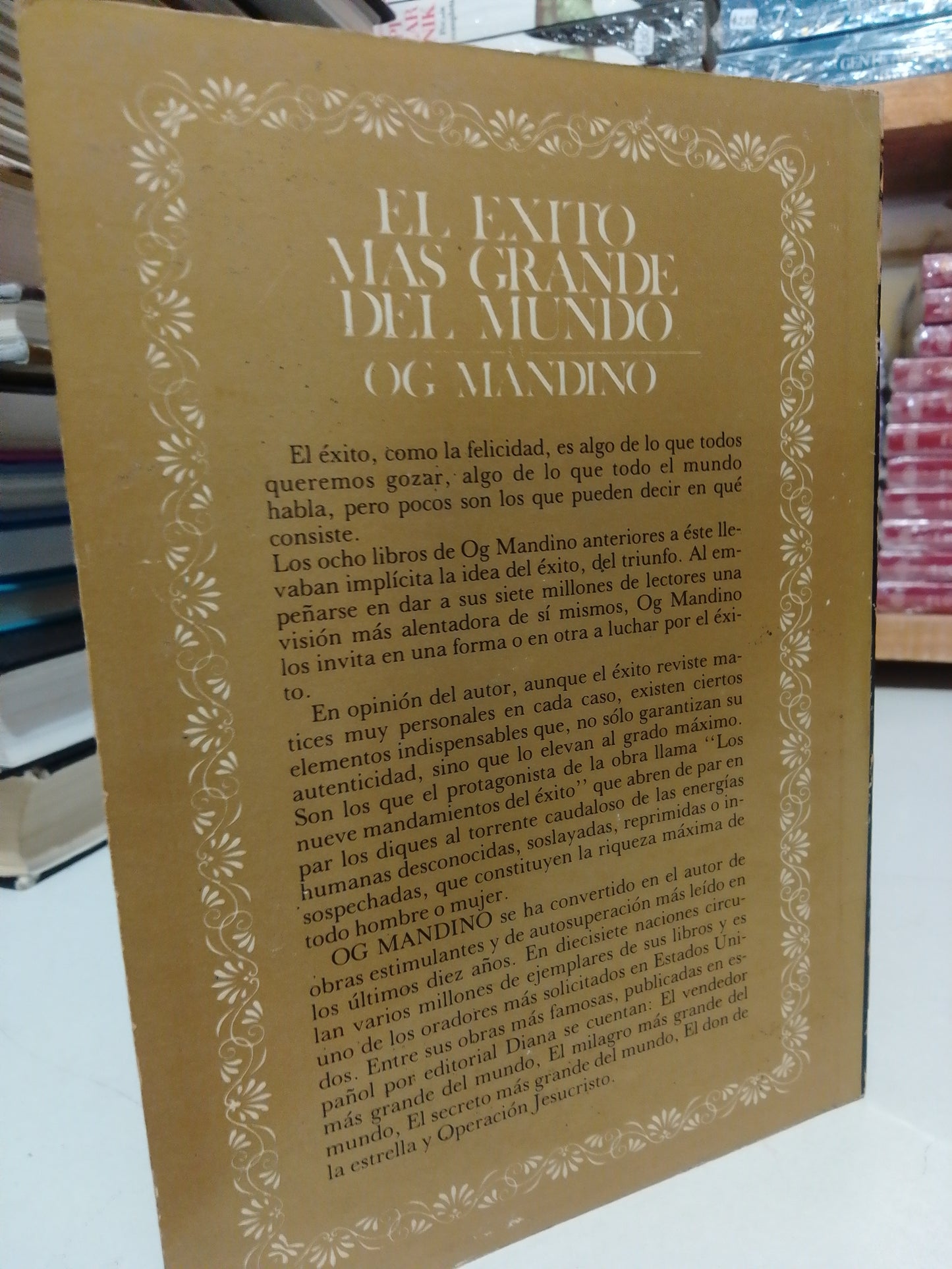 EL ÉXITO MÁS GRANDE DEL MUNDO POR OG MANDINO USADO SUPERACIÓN PERSONAL JUÁREZ