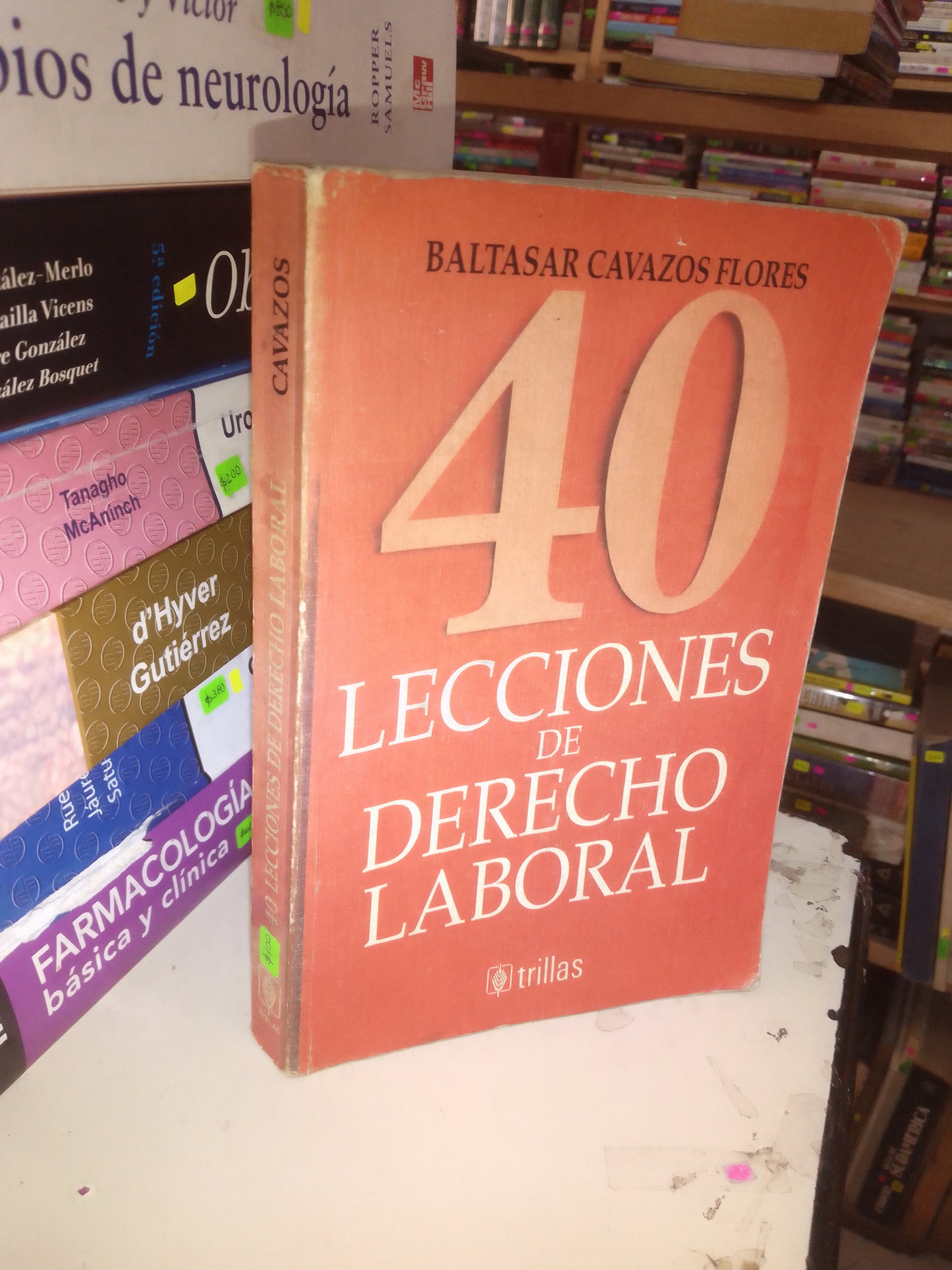 40 LECCIONES DE DERECHO LABORAL POR BALTASAR CAVAZOS FLORES USADO DERECHO LITERARIO 207