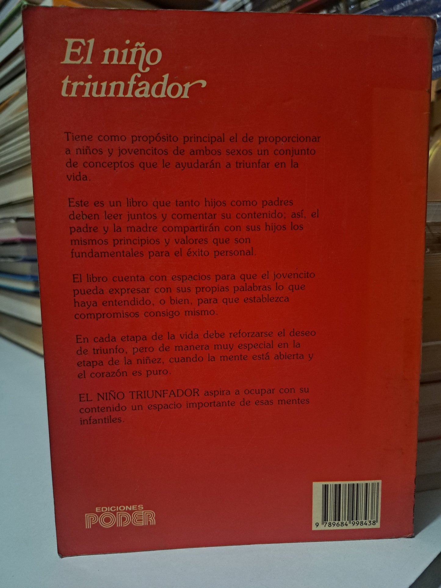 EL NIÑO TRIUNFADOR LUIS CASTAÑEDA USADO SUPERACIÓN PERSONAL JUÁREZ