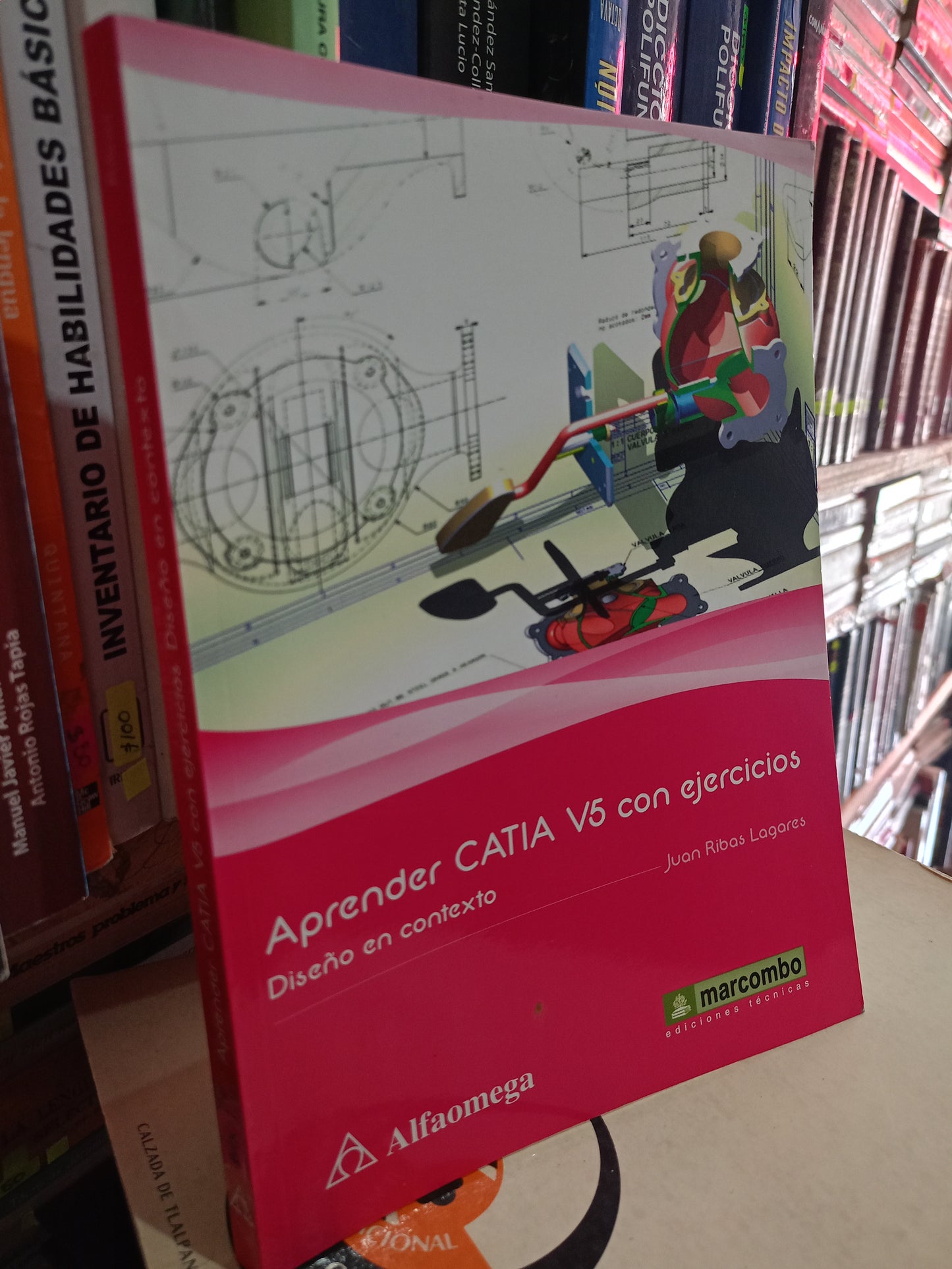 APRENDER CATIA V5 CON EJERCICIOS DISEÑO EN CONTEXTO POR JUAN RIBAS LAGARES USADO COMPUTO LITERARIO 305