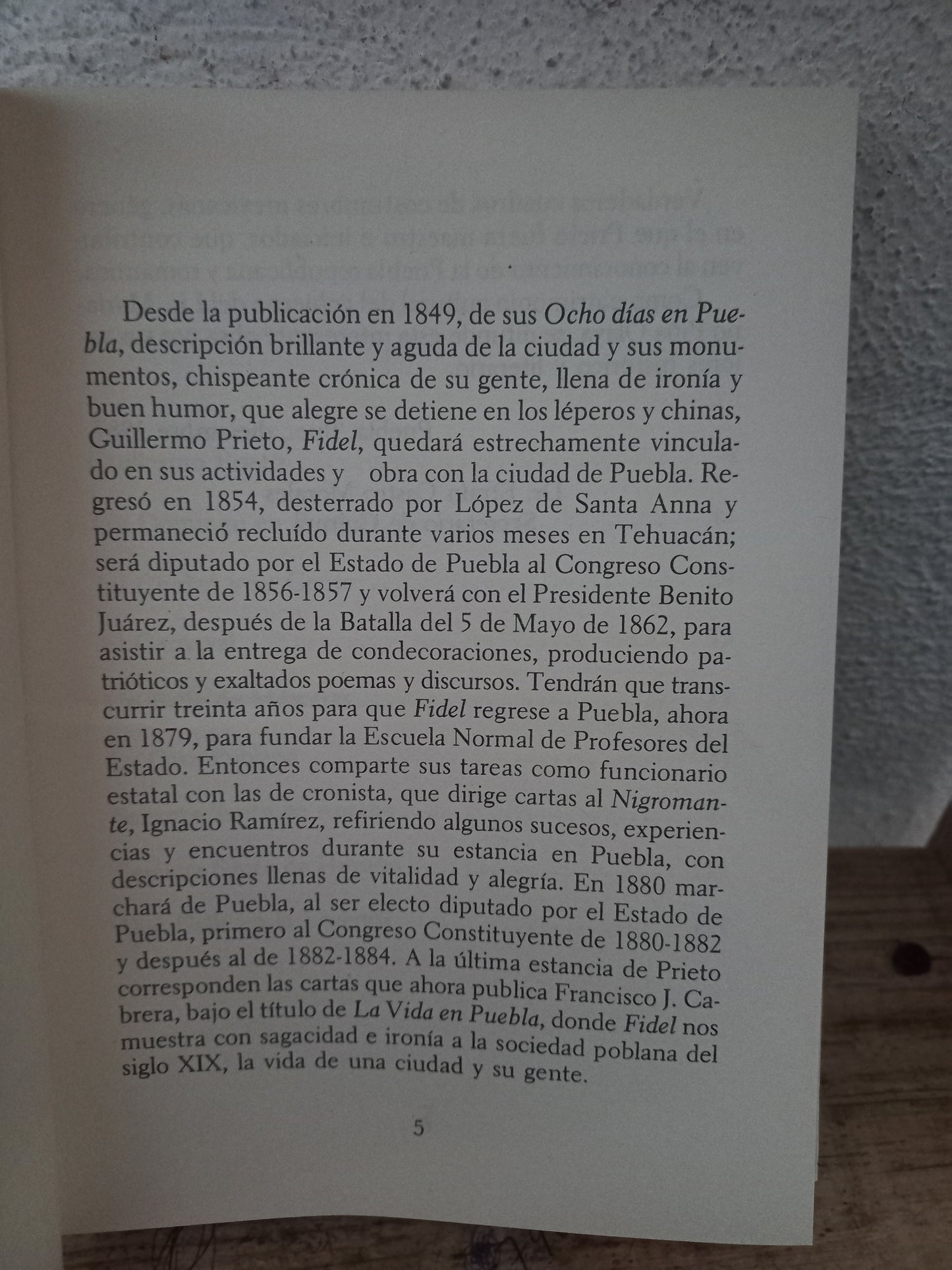 LA VIDA EN PUEBLA POR FRANCISCO J. CABRERA USADO HISTORIA LITERARIO 305