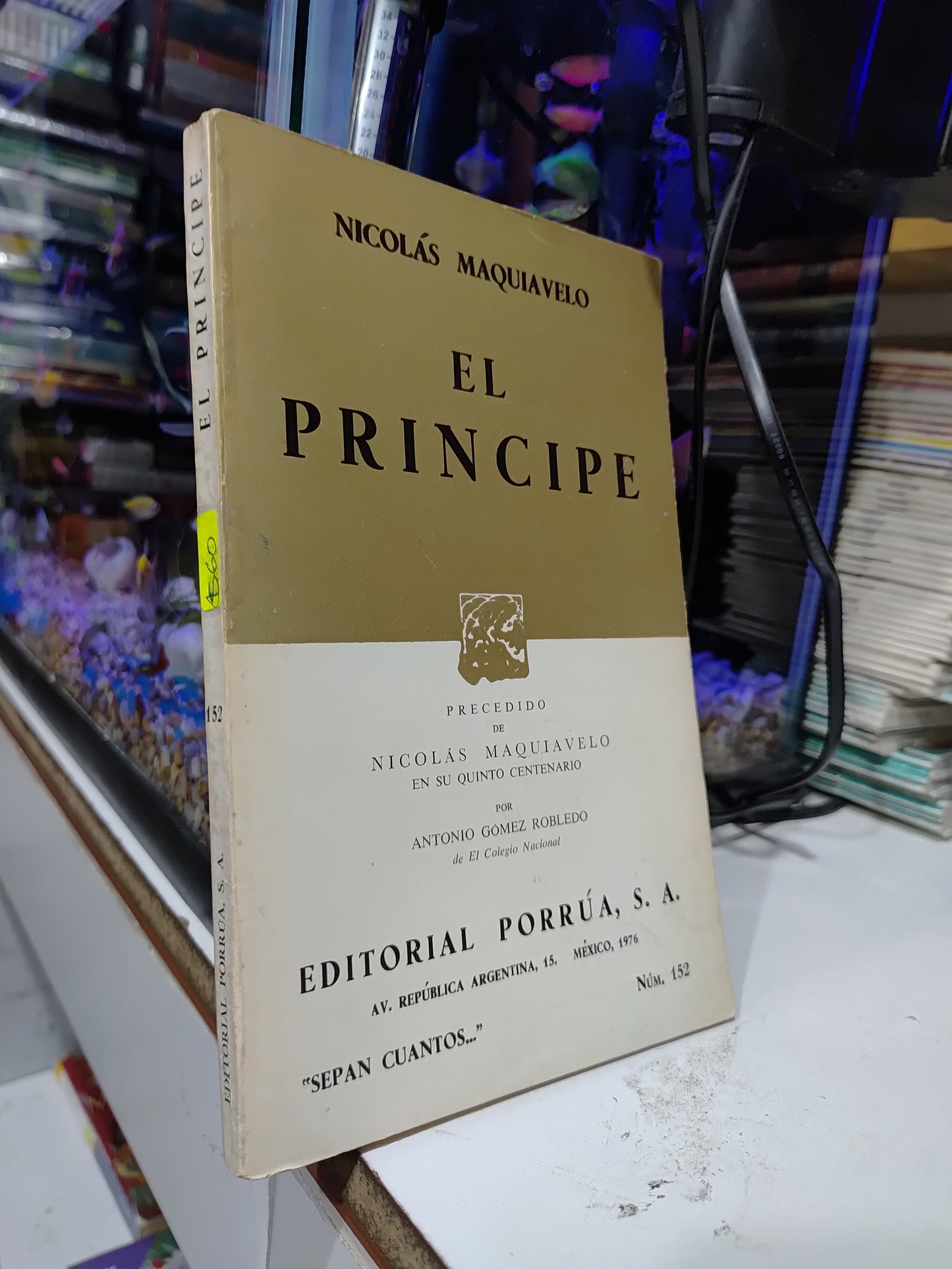 EL PRINCIPE POR NICOLAS MAQUIAVELO USADO NOVELAS JUAREZ