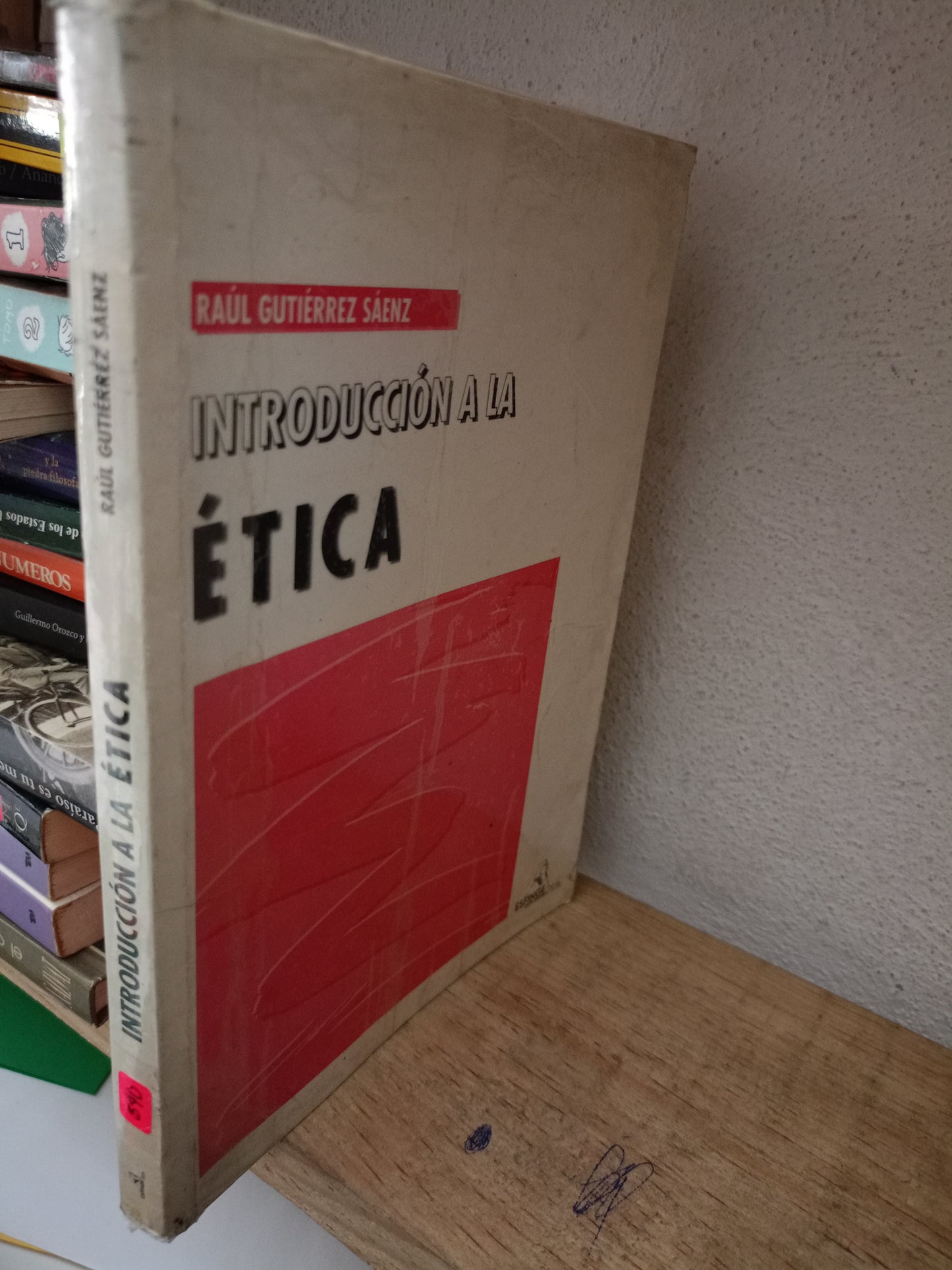 INTRODUCCIÓN A LA ETICA POR RAUL GUTIÉRREZ SAENZ USADO FILOSOFIA LITERARIO 305
