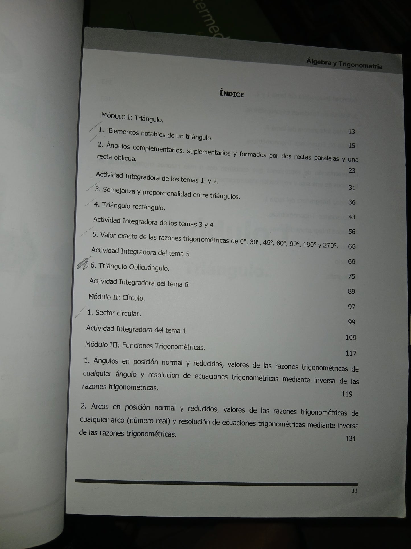 ÁLGEBRA Y TRIGONOMETRÍA POR JESÚS MANUEL SOTO VICTORIA USADO ÁLGEBRA LITERARIO 207