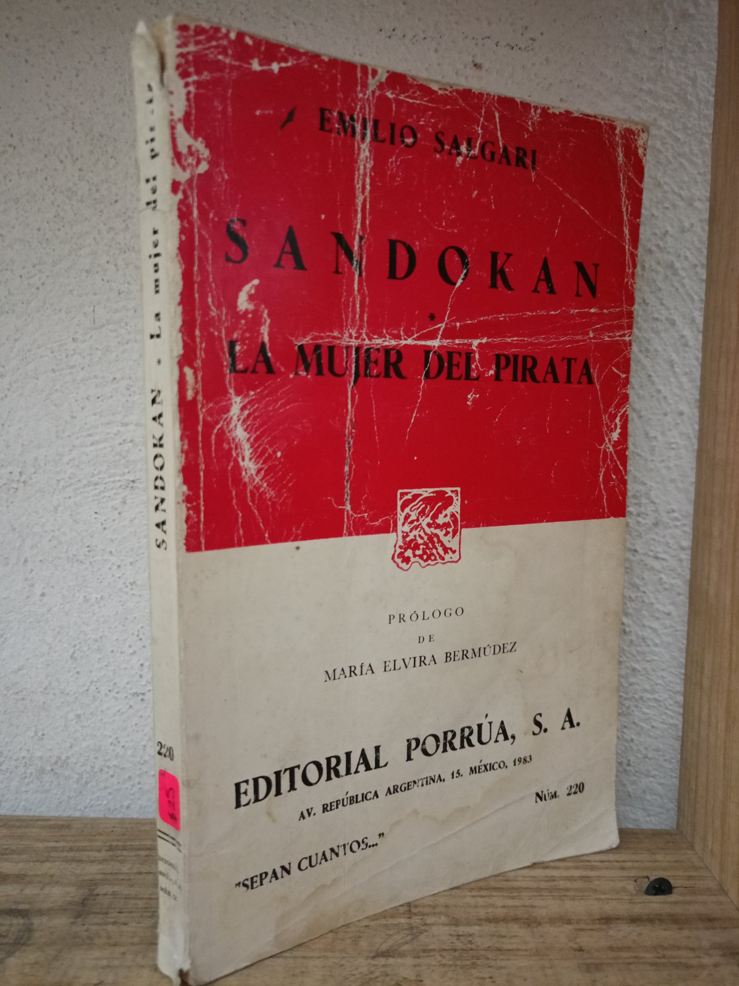 SANDOKAN LA MUJER DEL PIRATA EMILIO SALGARI USADO NOVELA LITERARIO 305