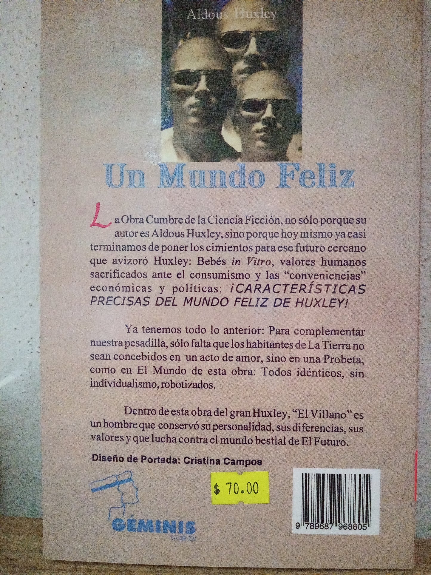 UN MUNDO FELIZ ALDOUS HUXLEY USADO INFANTIL LITERARIO 305