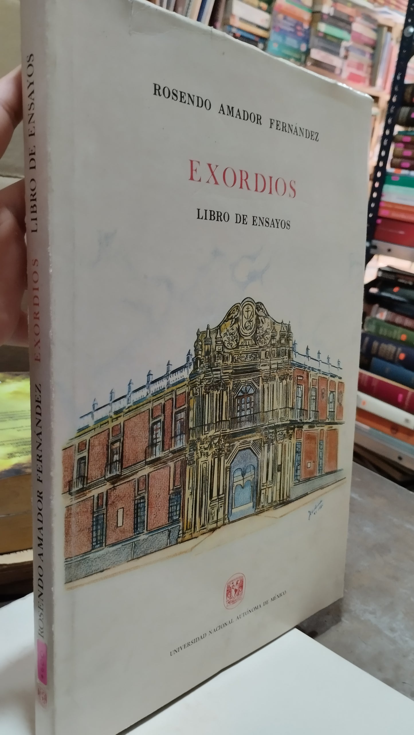 EXORDIOS LIBRO DE ENSAYOS POR ROSENDO AMADOR FERNANDEZ LIBRO USADO ANTIGUO ALDAMA