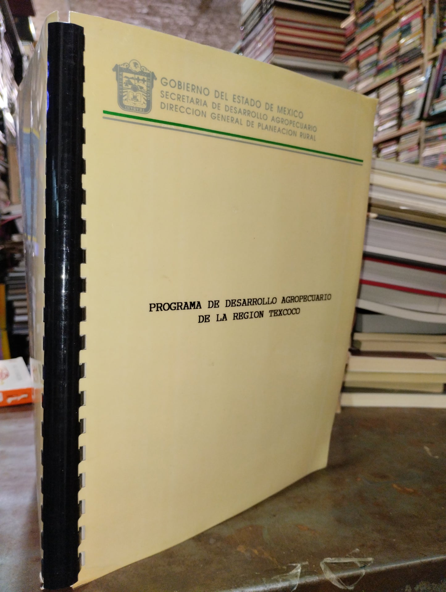 PROGRAMA DE DESARROLLO AGROPECUARIO DE LA REGION TEXCOCO USADO HISTORIA ALDAMA