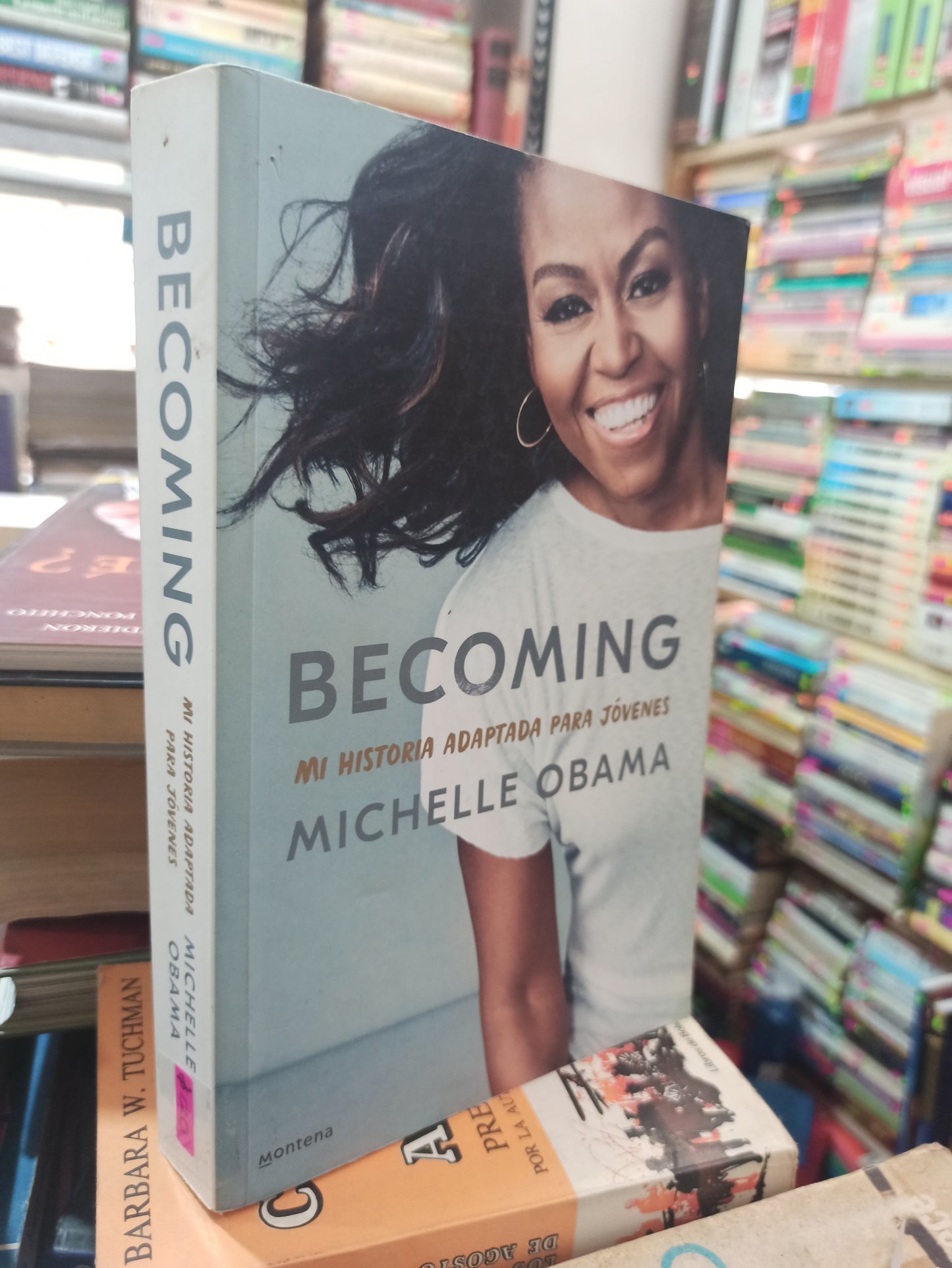 BECOMING MI HISTORIA ADAPTADA PARA JOVENES POR MICHELLE OBAMA USADO NOVELAS ALDAMA