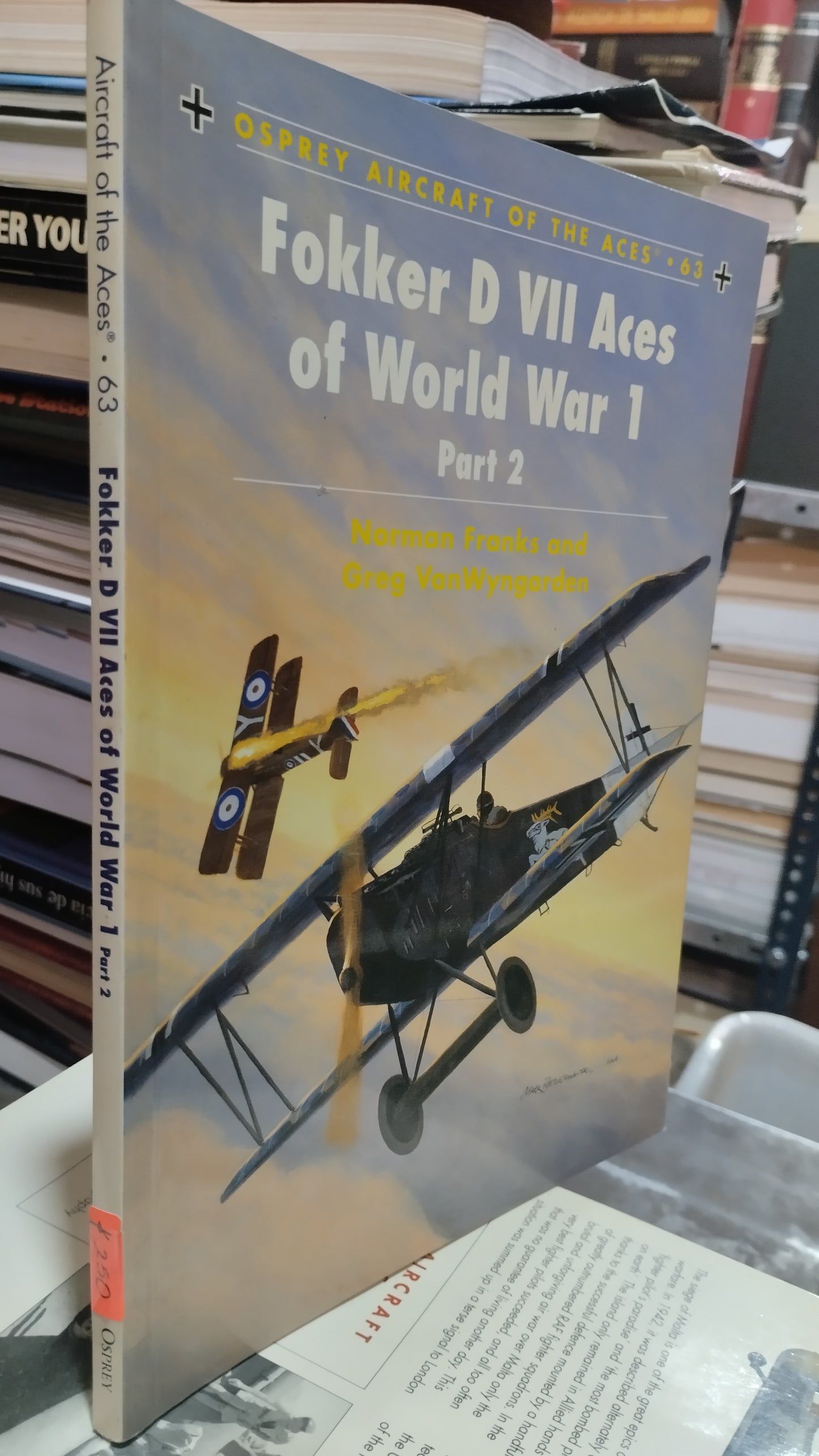 FOKKER D VII ACES OF WORLD WAR 1 PART 2 63 LIBRO USADO HISTORIA ALDAMA