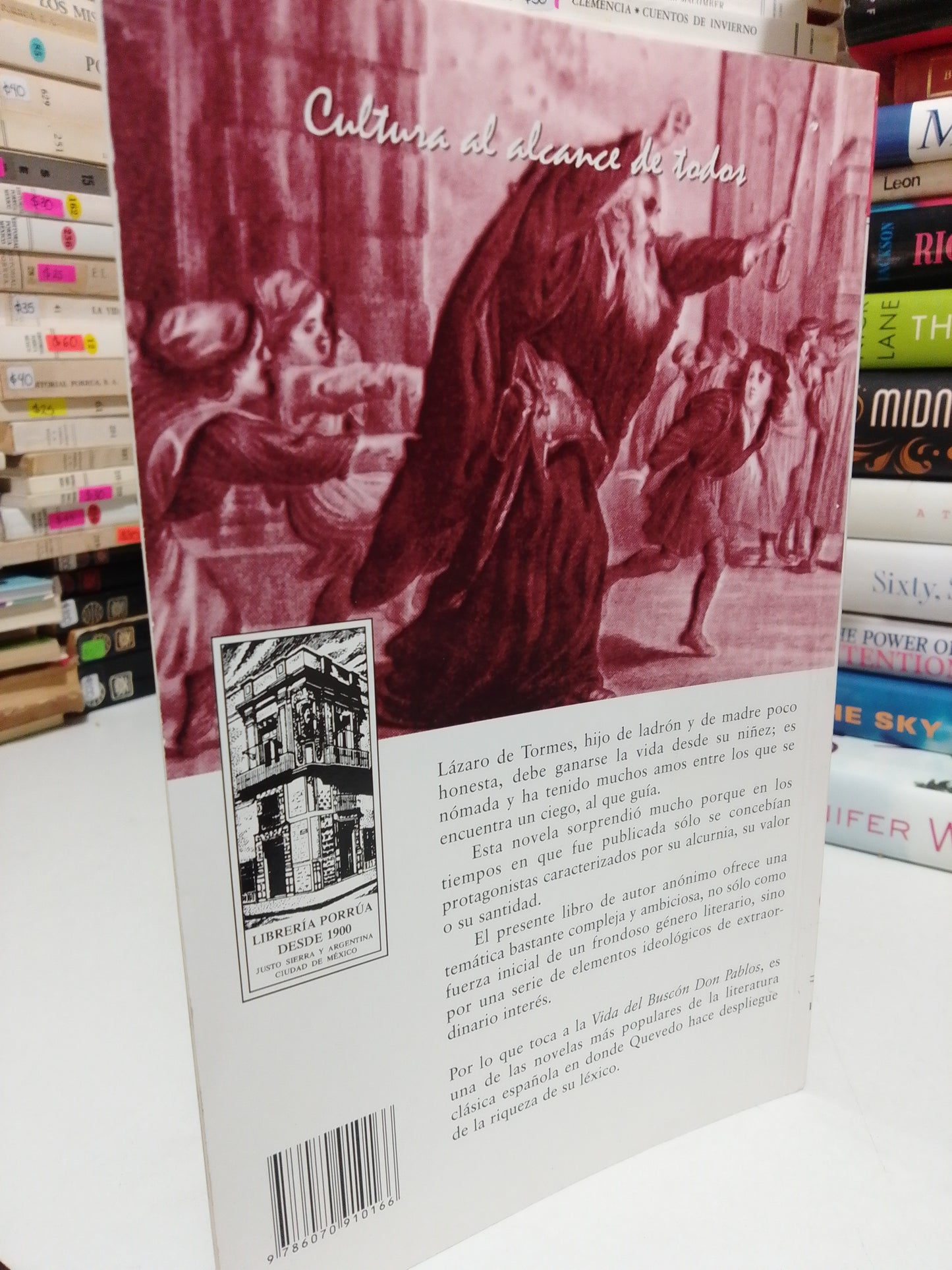LAZARILLO DE TORMES, LA VIDA DEL BUSCÓN DON PABLO POR FRANCISCO DE QUEVEDO USADO NOVELA JUÁREZ