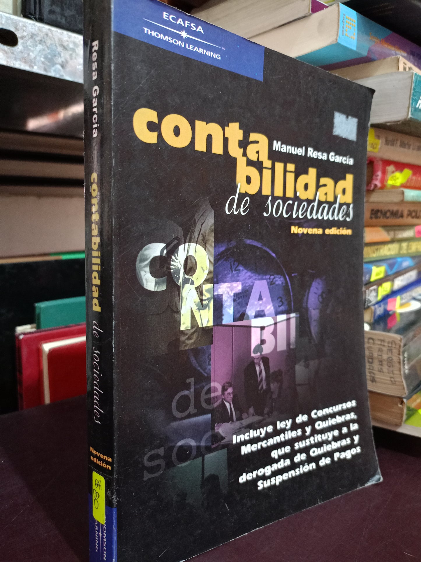 CONTABILIDAD DE SOCIEDADES POR MANUEL REZA GARCIA USADO ADMIN LITERARIO 305