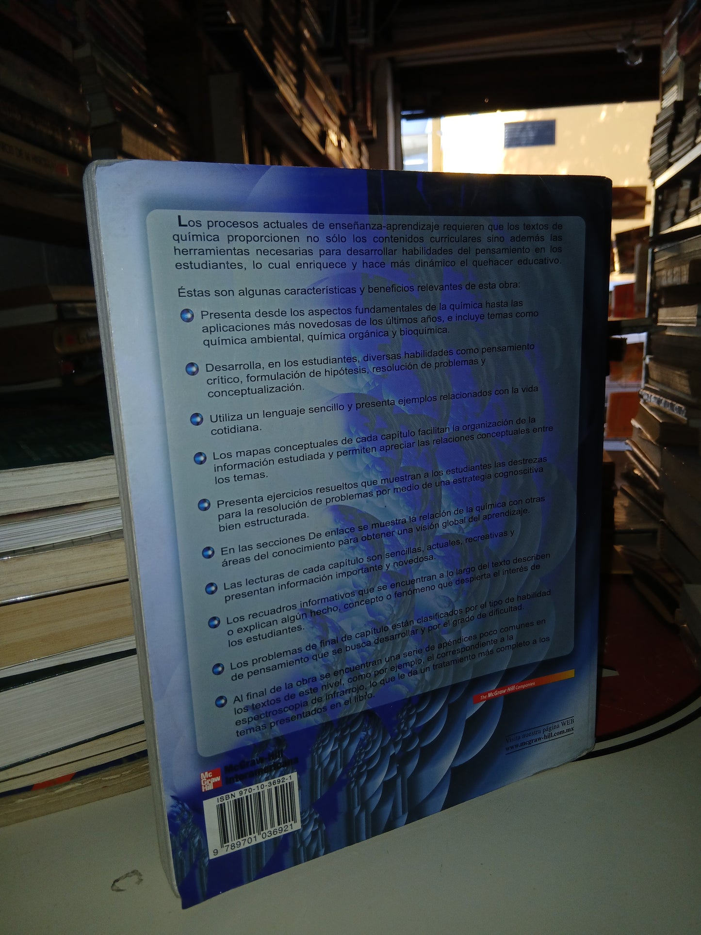 QUÍMICA POR ZÁRRAGA, VELÁZQUEZ, ROJERO Y CASTELLS USADO QUÍMICA LITERARIO 207