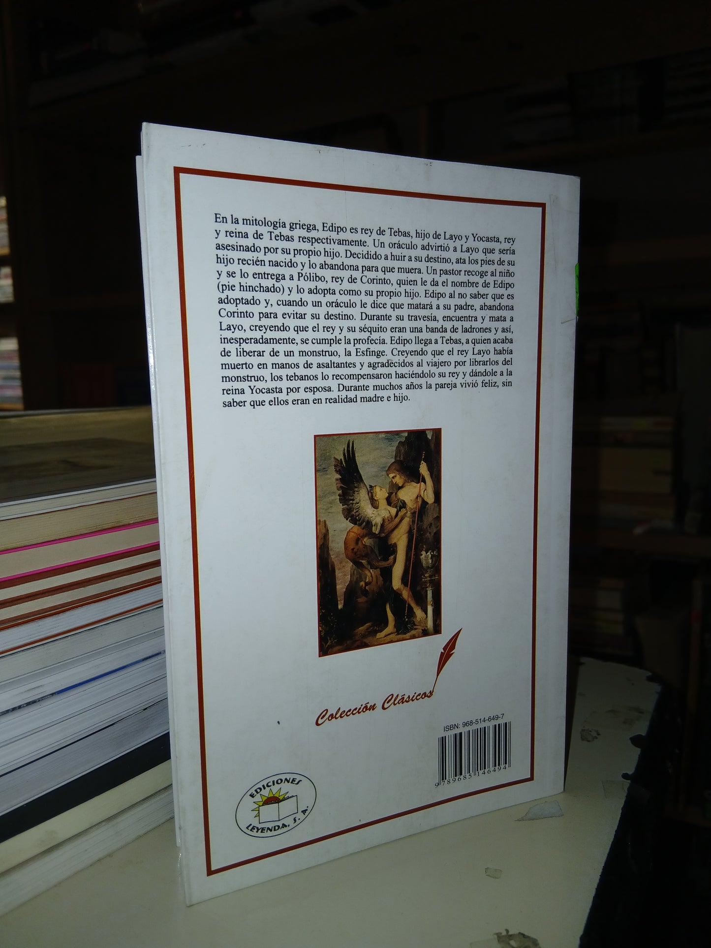 EDIPO REY POR SÓFOCLES USADO TEATRO LITERARIO 207