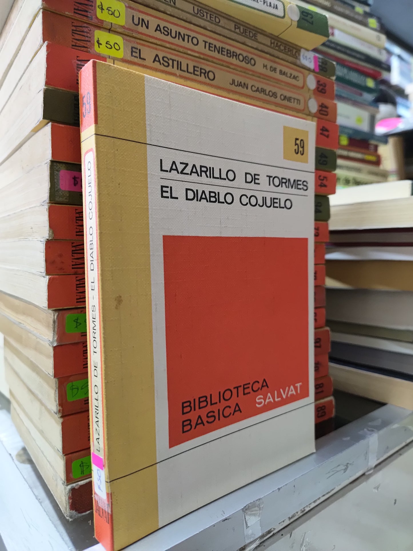 LAZARILLO DE TORMES EL DIABLO COJUELO USADO NOVELAS JUAREZ 507