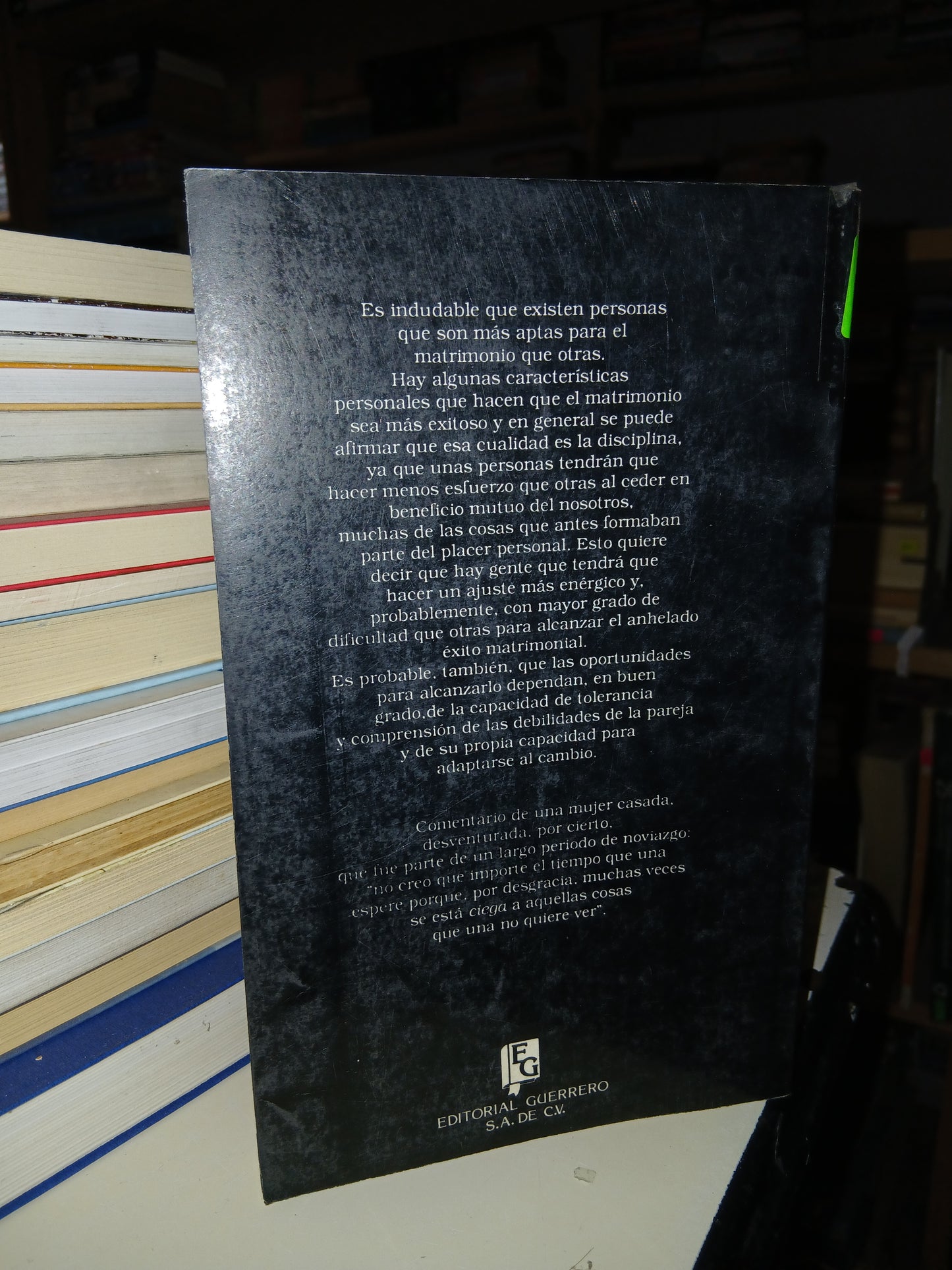 HASTA QUE LA MUERTE NOS SEPARE POR EDUARDO VELARDE USADO SUPERACIÓN PERSONAL LITERARIO 207