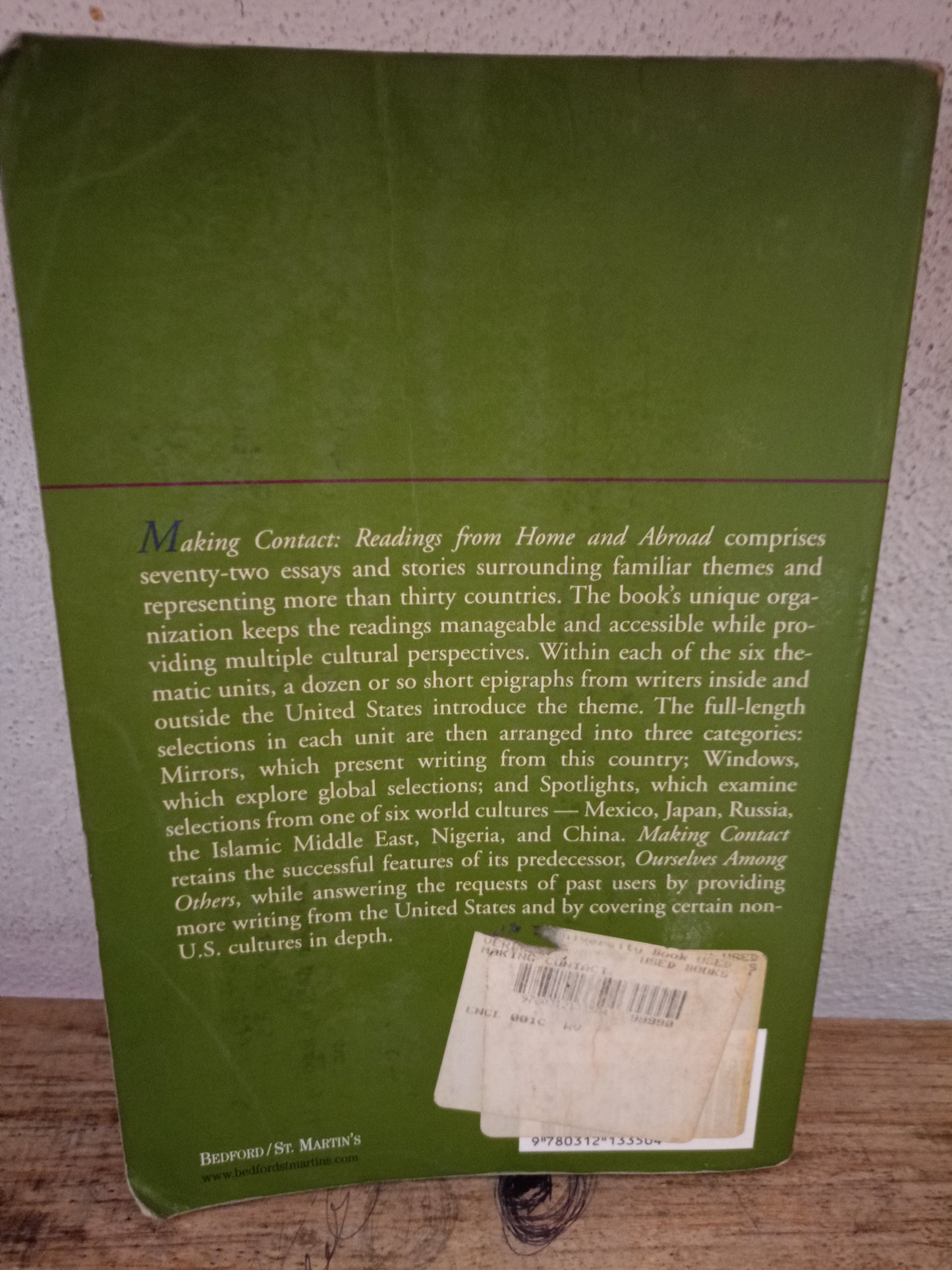 MARKETING CONTACT READINGS FROM HOME AND ABROAD FOR CAROL J. VERBURG USADO ADMINISTRACIÓN LITERARIO 305