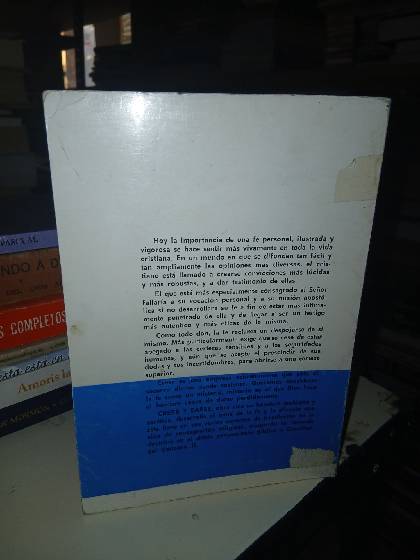 CREER Y DARSE POR JEAN GALOT USADO RELIGIÓN LITERARIO 207
