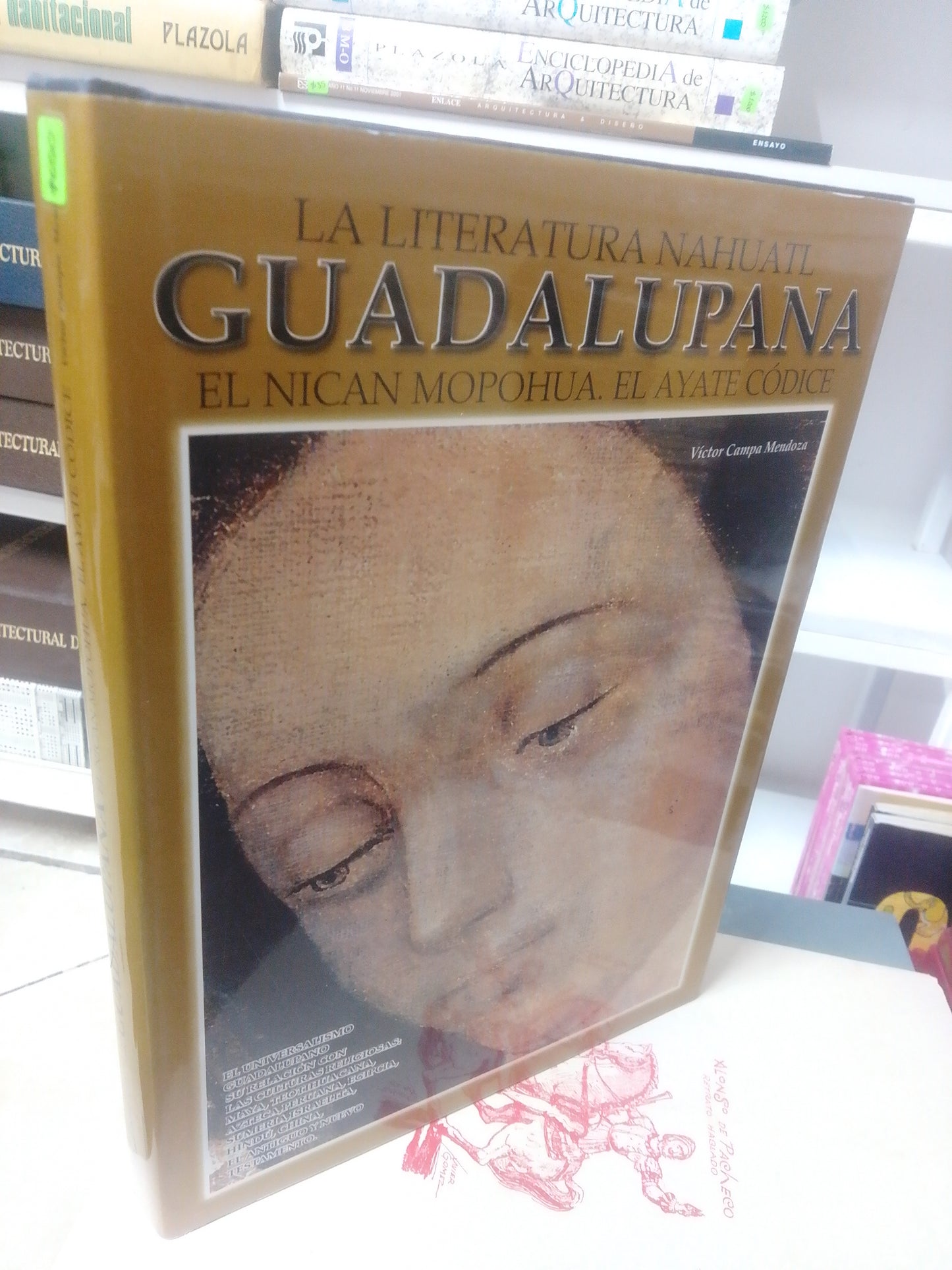 LA LITERATURA NAHUATL GUADALUPANA EL NICAN MOPOHUA EL AYATE CODICE, VICTOR CAMPA MENDOZA, USADO, RELIGION,JUAREZ 515