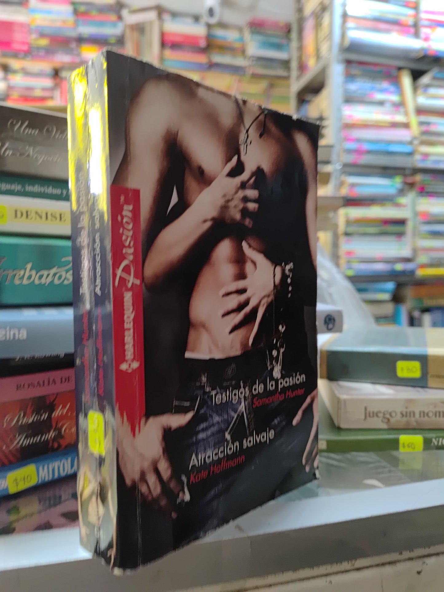 TESTIGOS DE LA PASION Y ATRACCION SALVAJE POR VARIOS AUTORES USADO NOVELAS JUAREZ 507