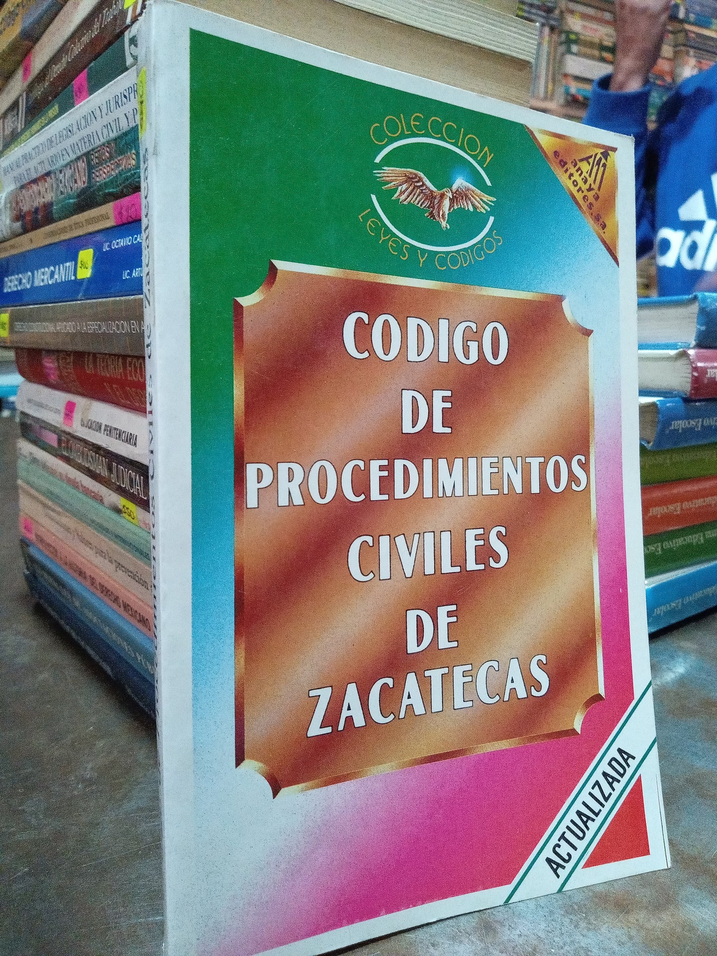 CODIGO DE PROCEDIMIENTOS CIVILES DE ZACATECAS POR COLECCIÓN LEYES Y CODIGOS USADO DERECHO ALDAMA