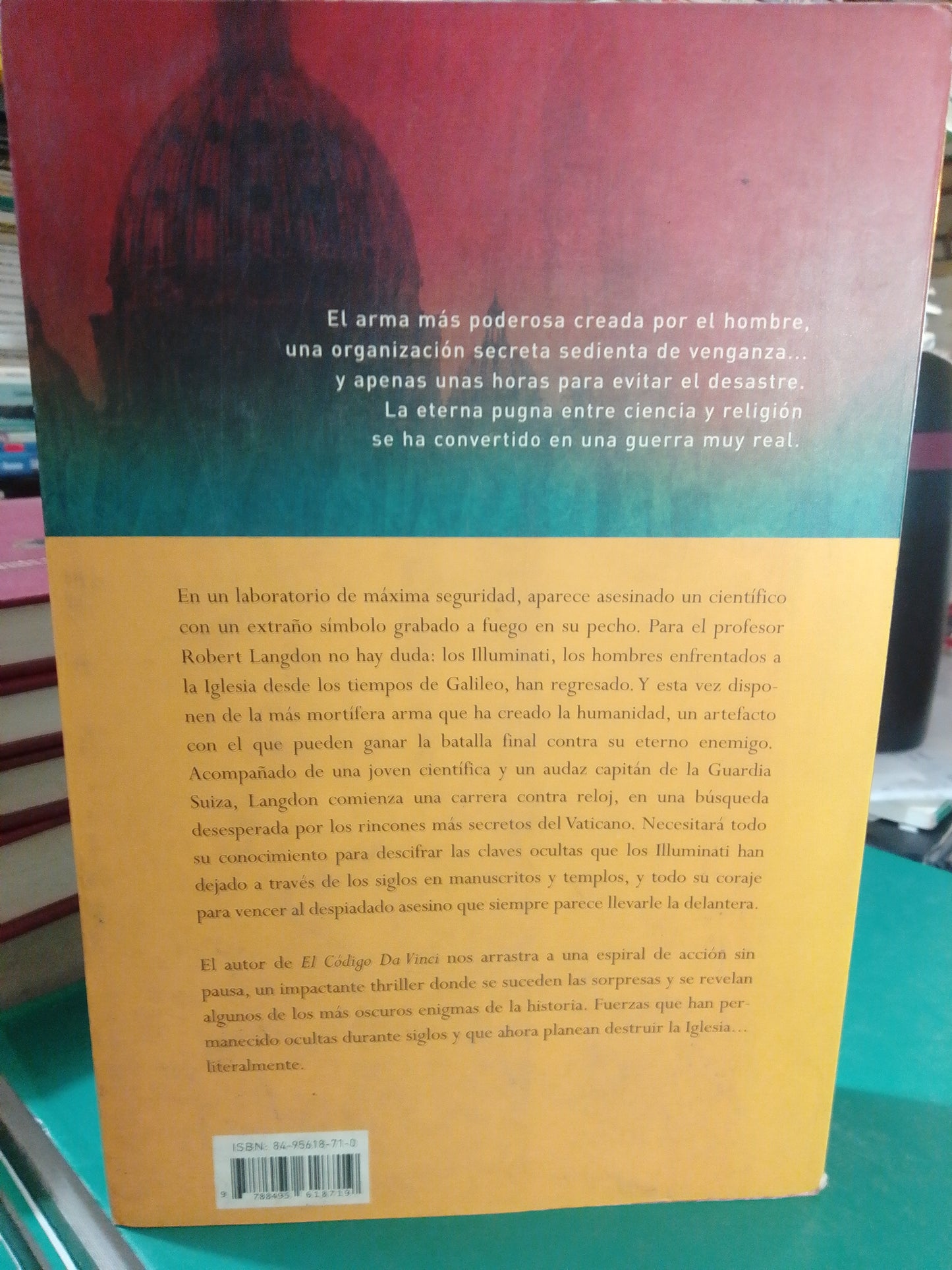 ANGELES Y DEMONIOS POR DAN BROWN USADO NOVELA JUAREZ
