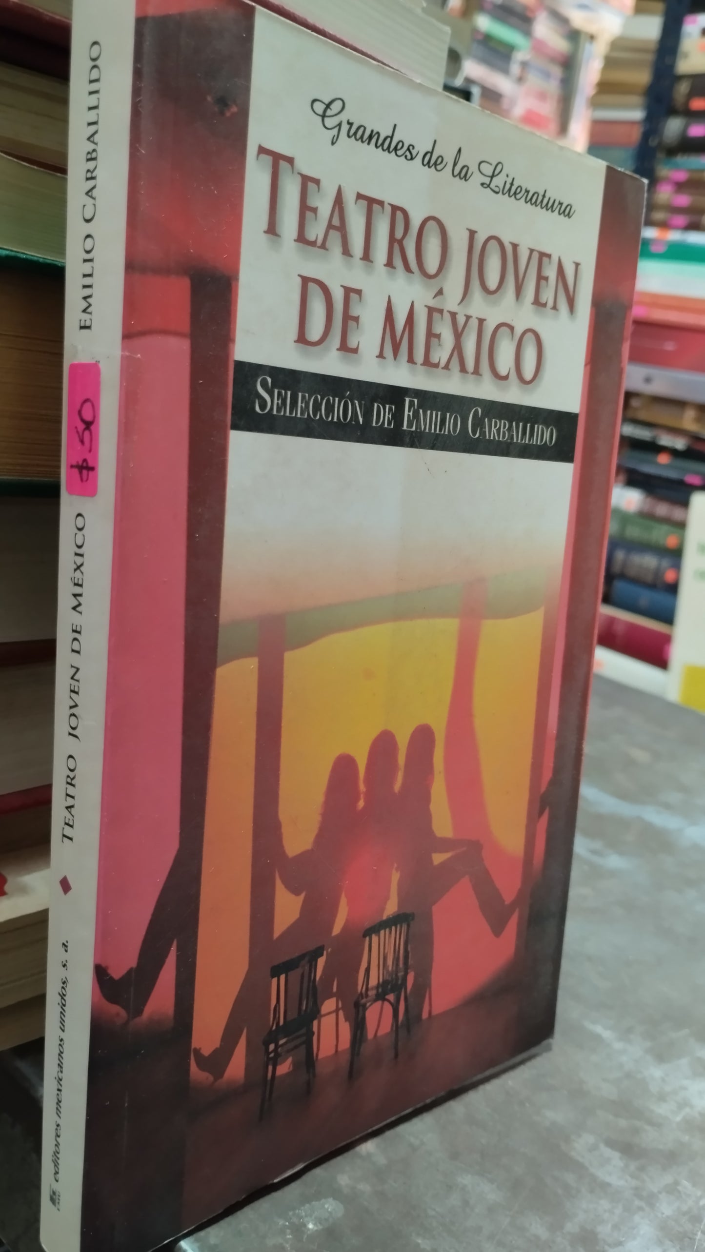TEATRO JOVEN DE MEXICO POR EMILIO CARBALLIDO LIBRO USADO NOVELAS ALDAMA