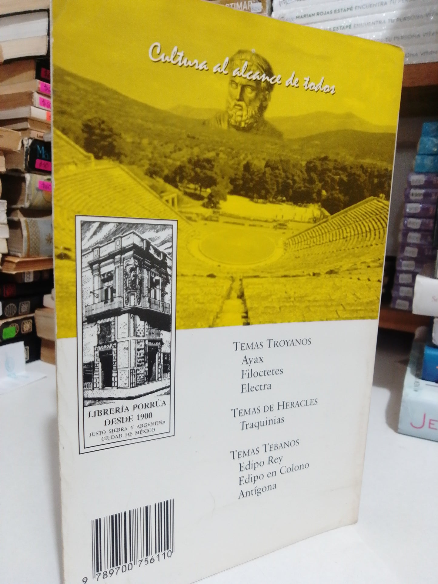 LAS SIETE TRAGEDIAS POR SÓFOCLES USADO NOVELA JUÁREZ