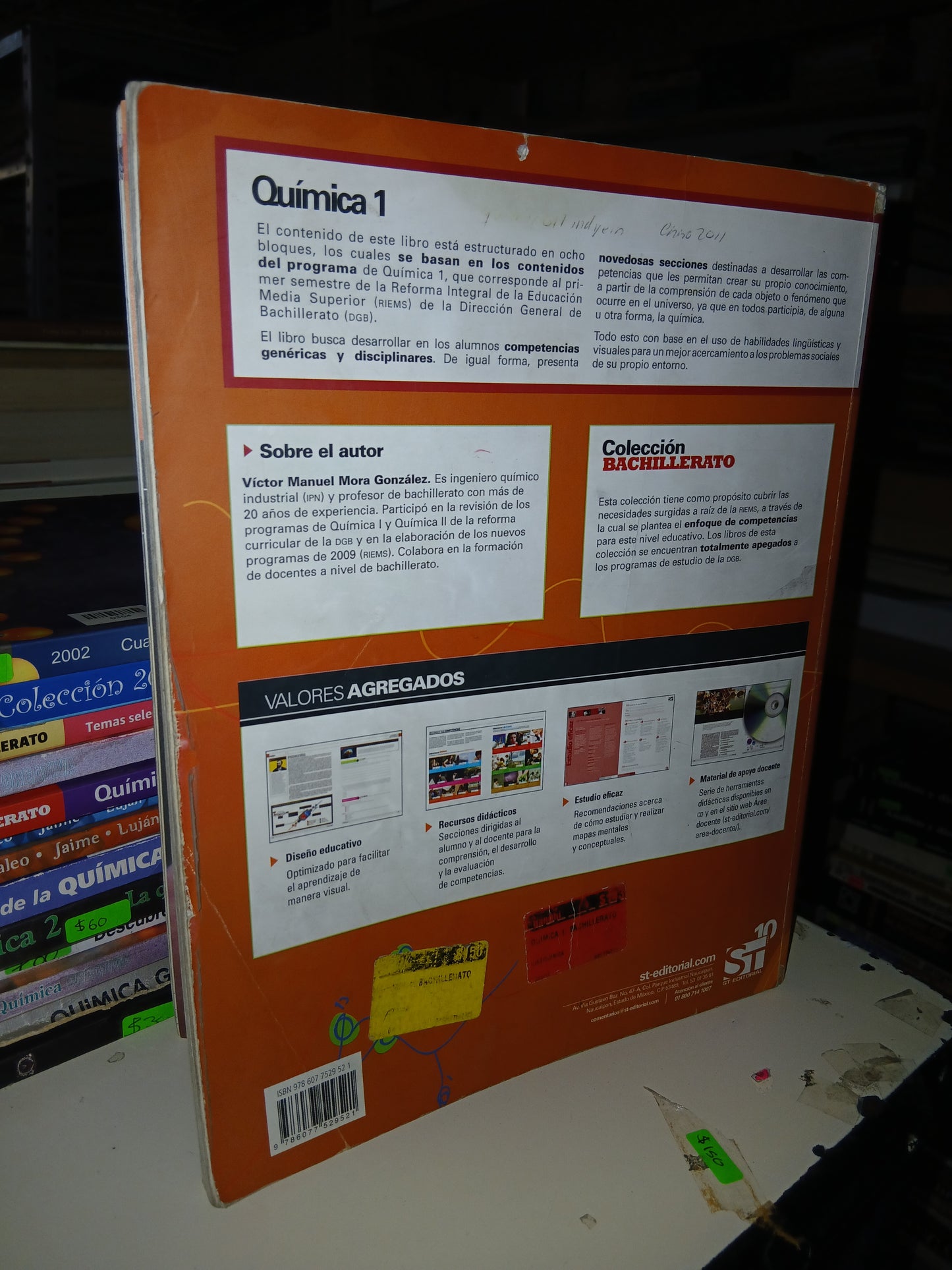 QUÍMICA 1 (BACHILLERATO) POR VÍCTOR MANUEL MORA GONZÁLEZ USADO QUÍMICA LITERARIO 207