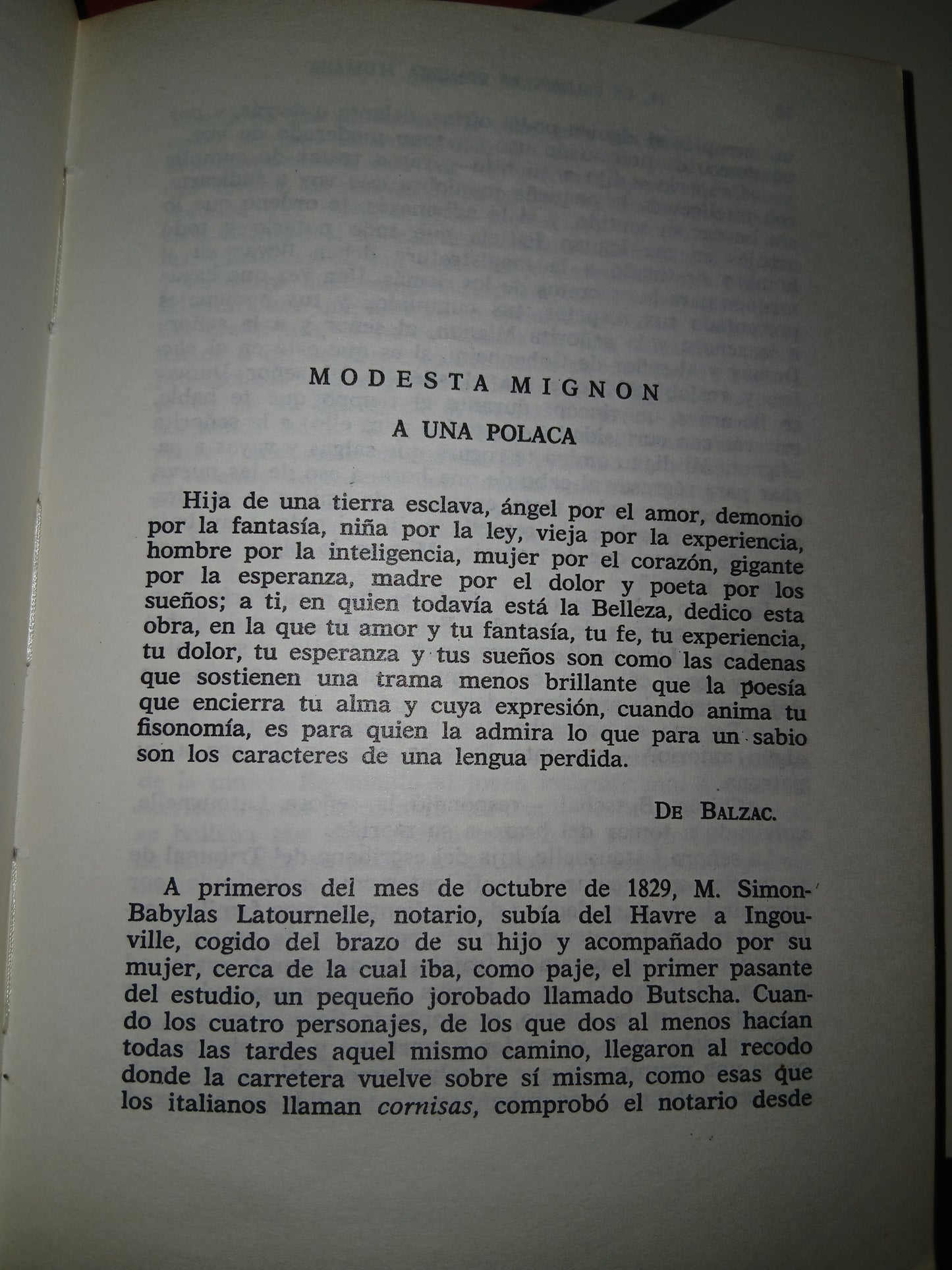 MODESTA MIGNON POR HONORATO DE BALZAC USADO NOVELA LITERARIO 207