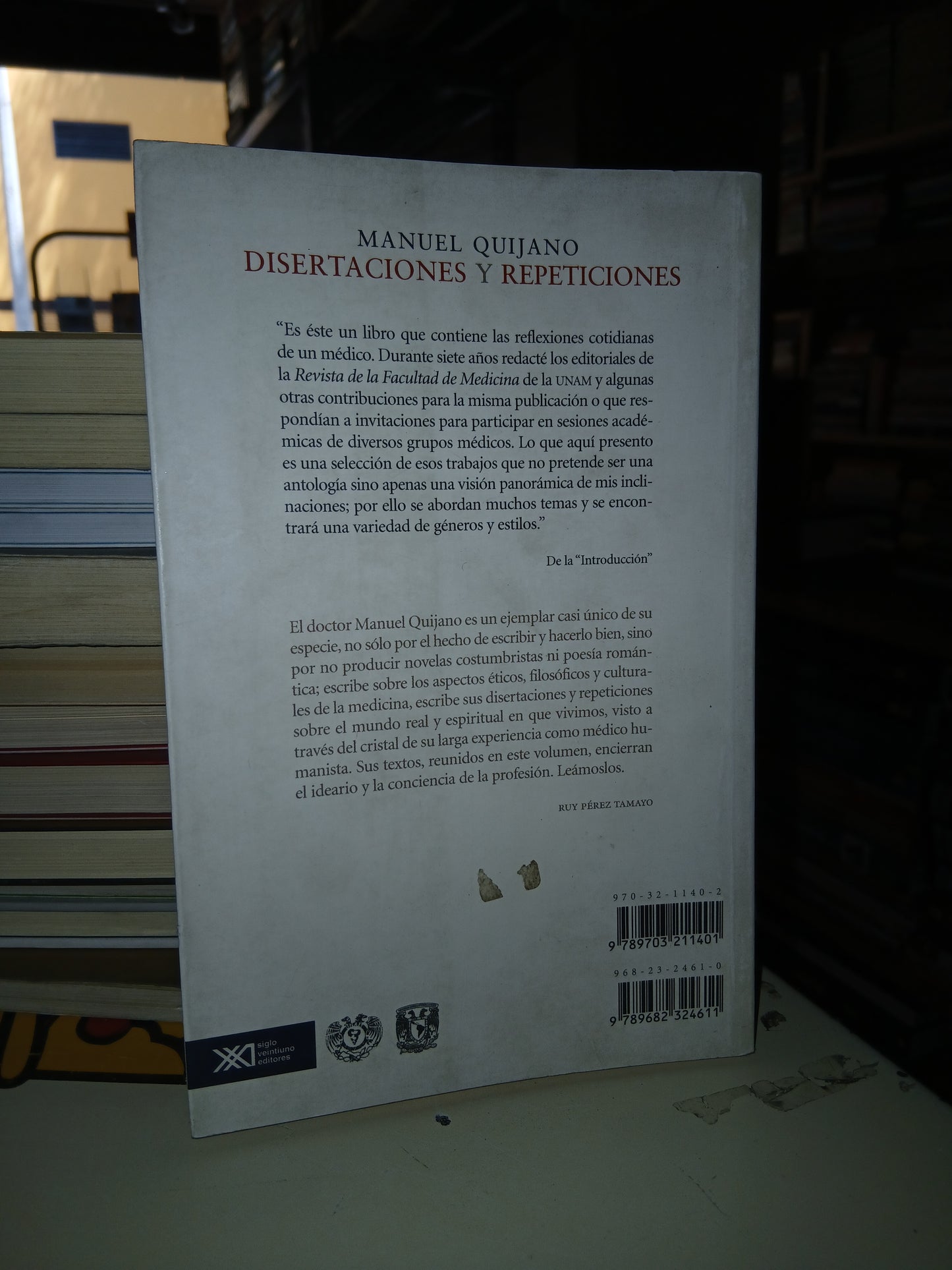 DISERTACIONES Y REPETICIONES POR MANUEL QUIJANO USADO NOVELA LITERARIO 207