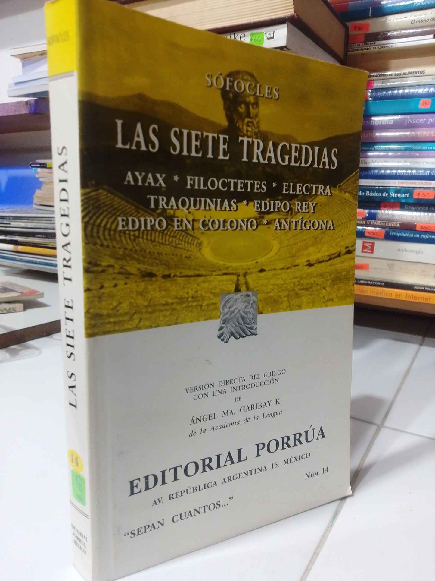 LAS SIETE TRAGEDIAS POR SOFOCLES USADO NOVELA JUAREZ
