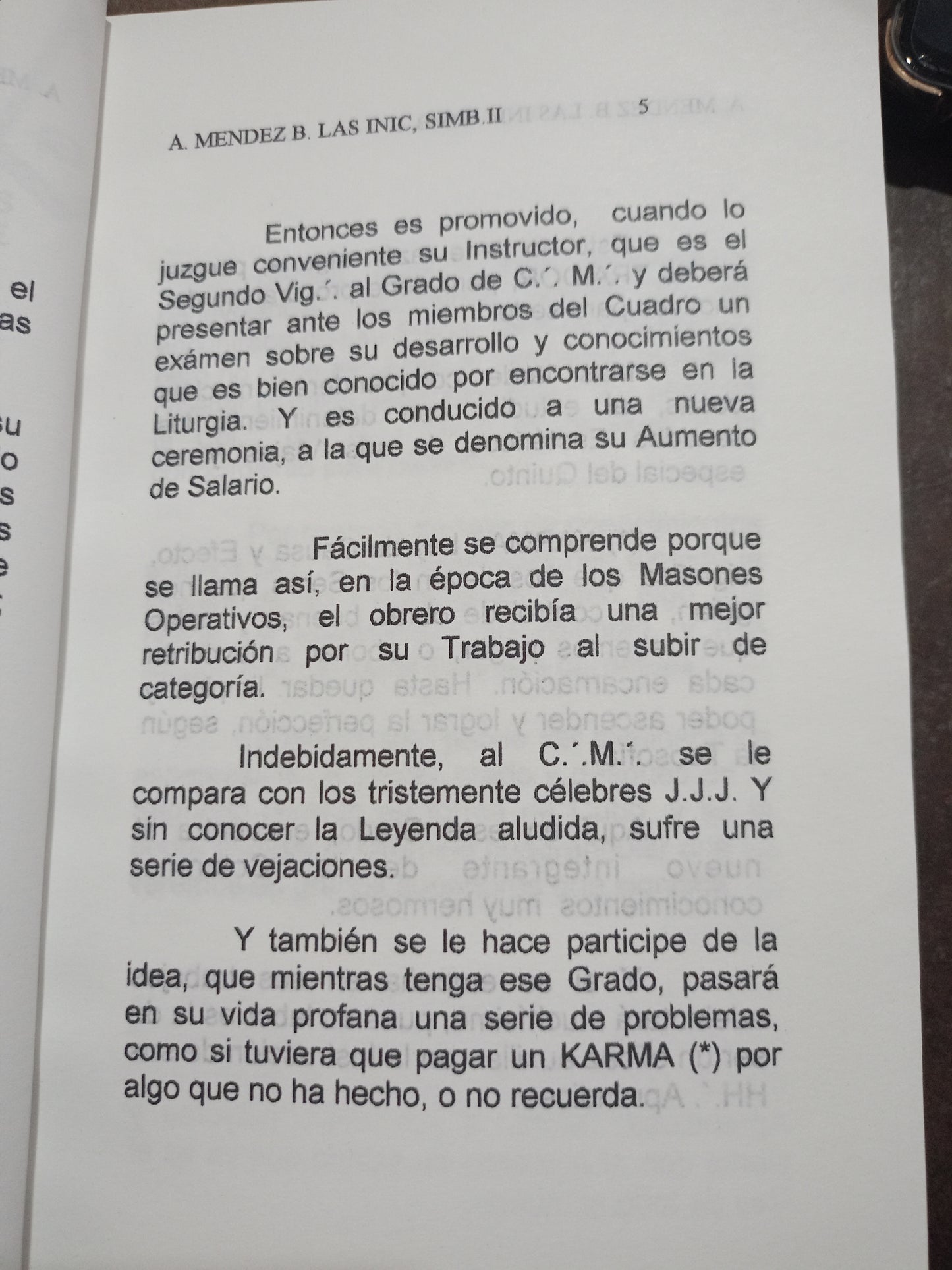 LAS INICIACIONES SIMBÓLICAS Y SUS RESULTADOS OCULTOS TOMO II COMPAÑERO MASÓN POR ARTURO MÉNDEZ B. USADO MASONERÍA ALDAMA
