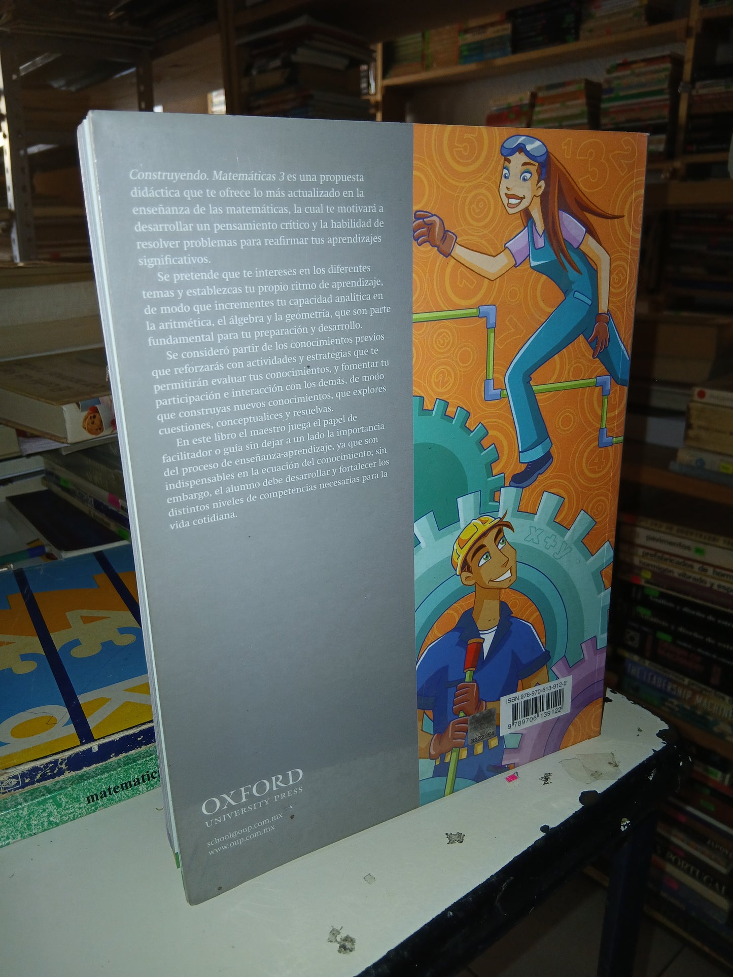 CONSTRUYENDO. MATEMÁTICAS TRES (SECUNDARIA) POR RUBÉN ARTEAGA GARCÍA Y ANDREA SÁNCHEZ MARMOLEJO USADO MATEMÁTICAS LITERARIO 207