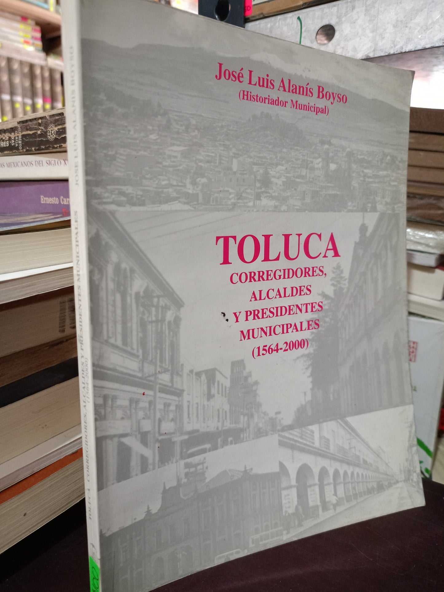 TOLUCA CORREGIDORES ALCALDES Y PRESIDENTES MUNICIPALES 1564 2000 JOSÉ LUIS ALANÍS BOLSO USADO HISTORIA LITERARIA 305