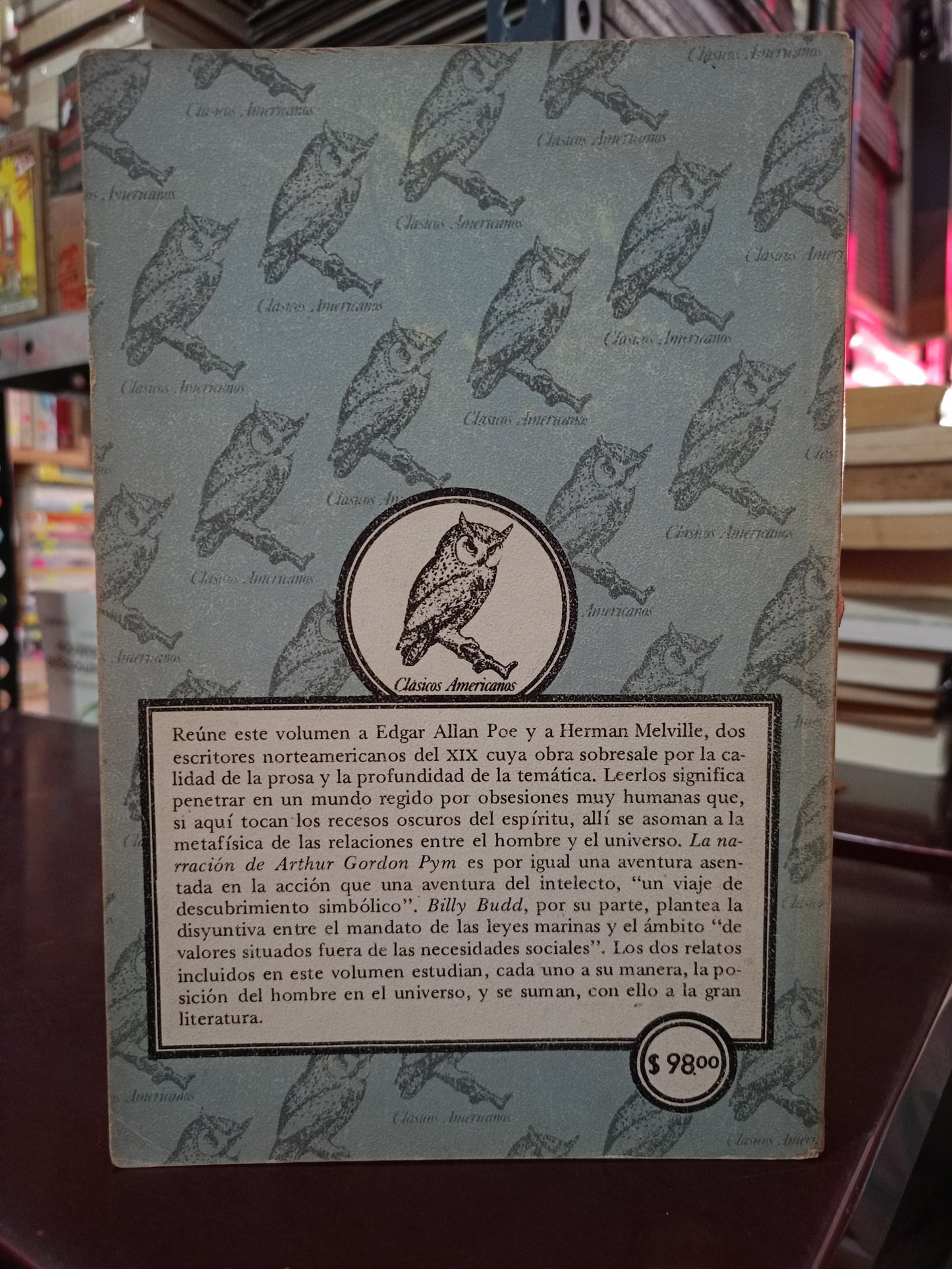 CUATRO NOVELAS CORTAS NORTEAMERICANAS I POR EDGAR ALLAN POE Y HERMAN MELVILLE USADO NOVELA LITERARIO 305