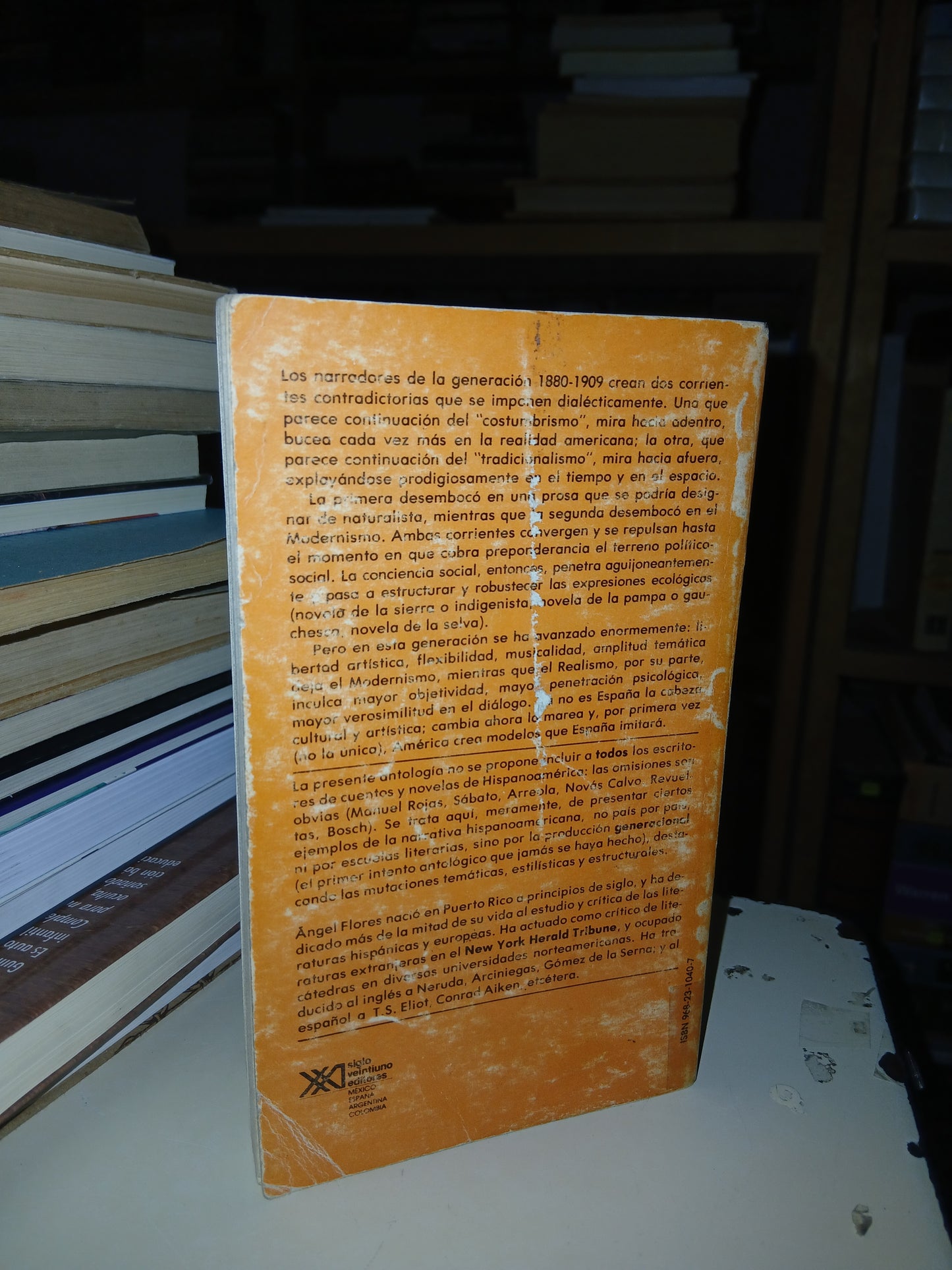 NARRATIVA HISPANOAMERICANA 1816-1981 POR ÁNGEL FLORES USADO ANTOLOGÍA LITERARIO 207