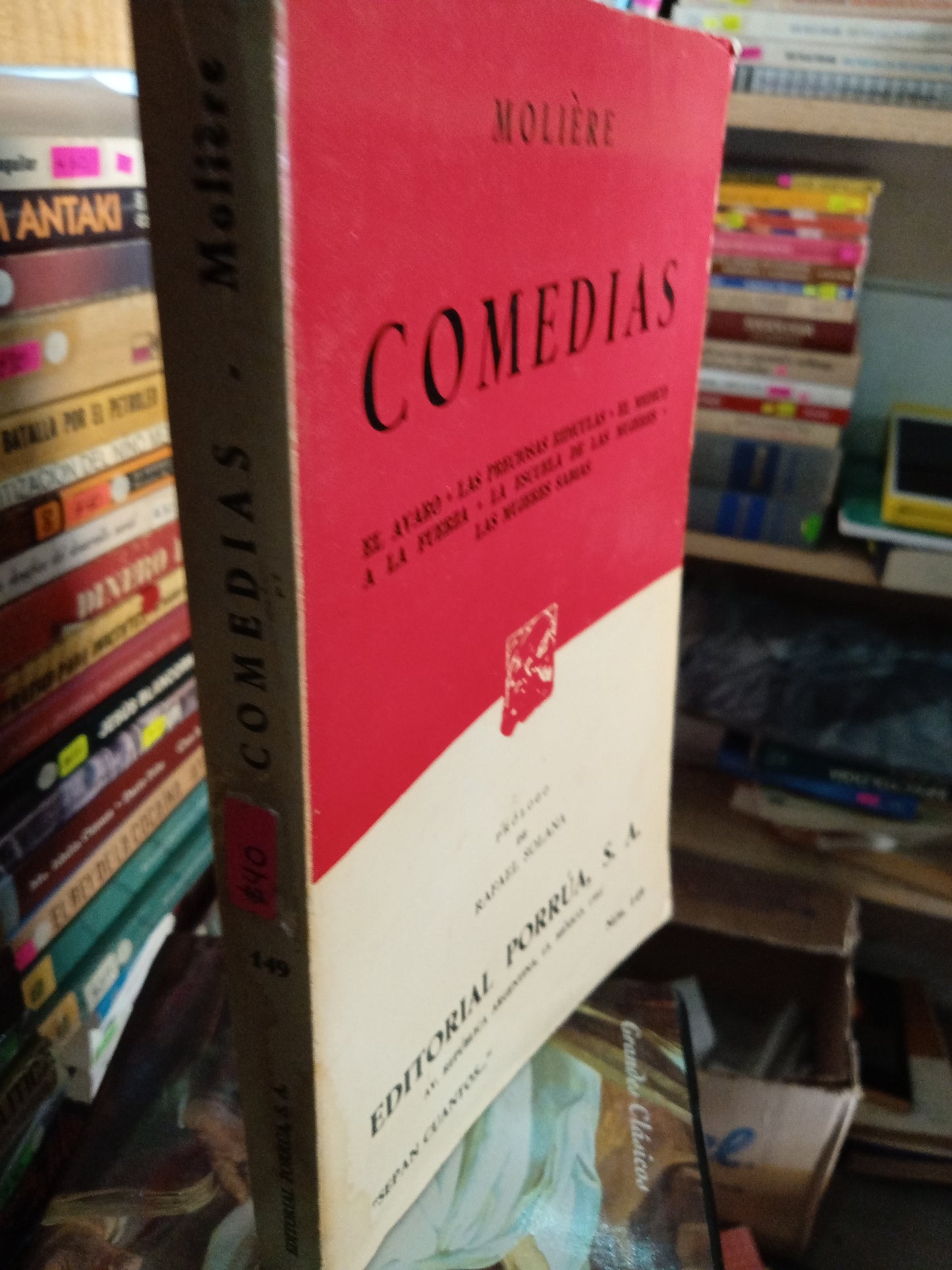 COMEDIAS POR MOLIERE USADO NOVELA LITERARIO 207
