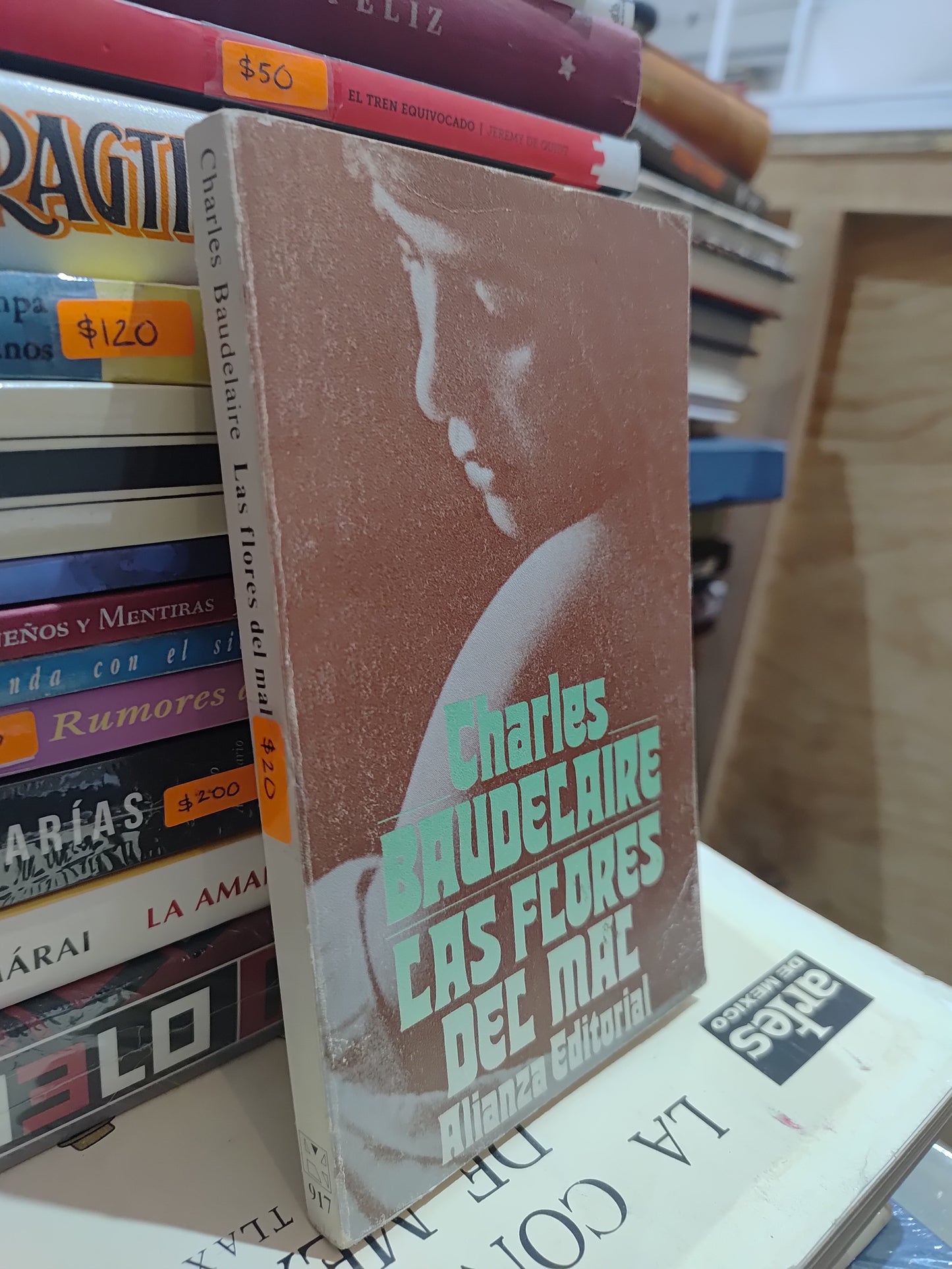 LAS FLORES DEL MAL POR CHARLES BAUDECAIRE USADO NOVELAS JUAREZ 515